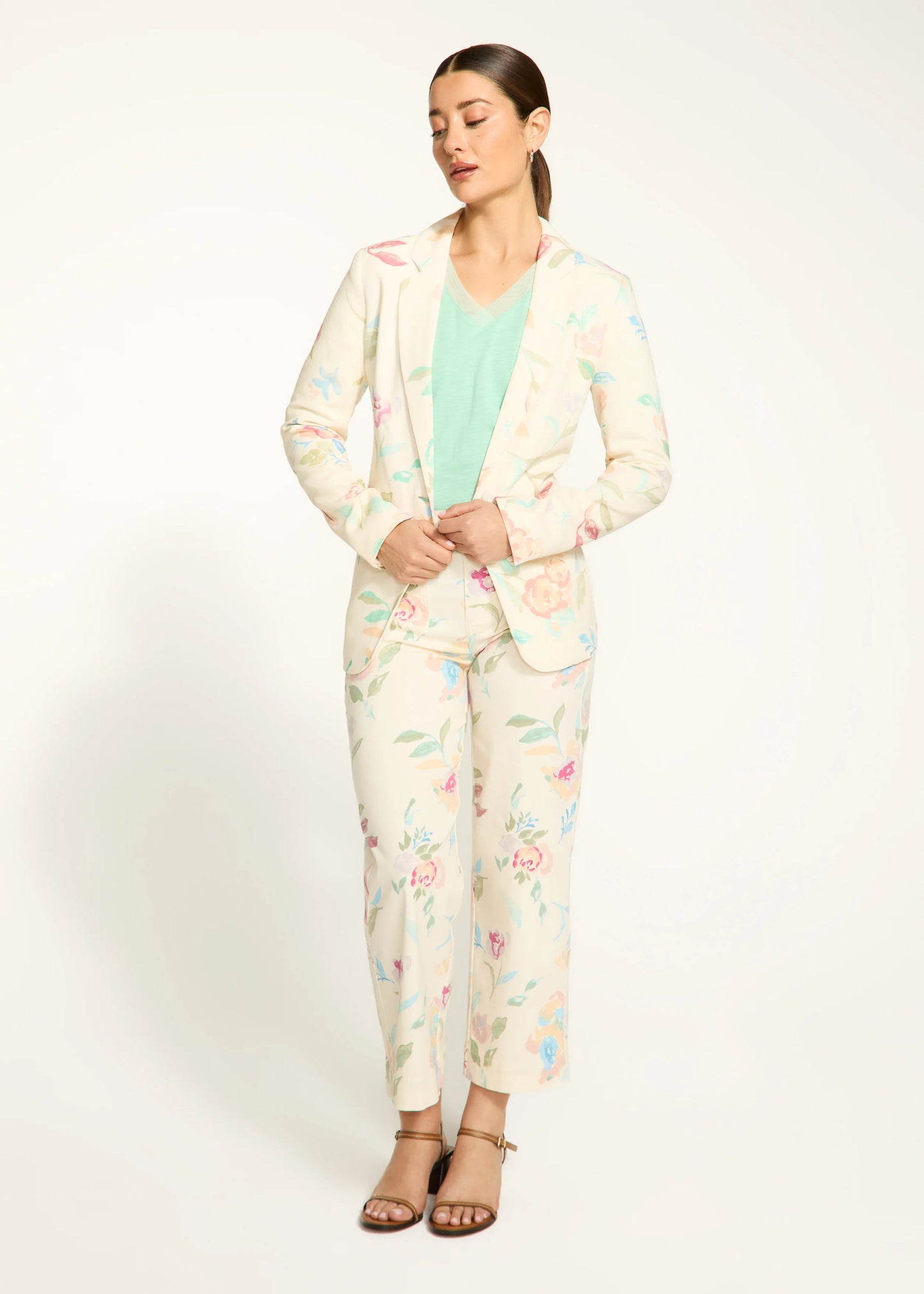 FDJ 1624989 Textured Printed Blazer