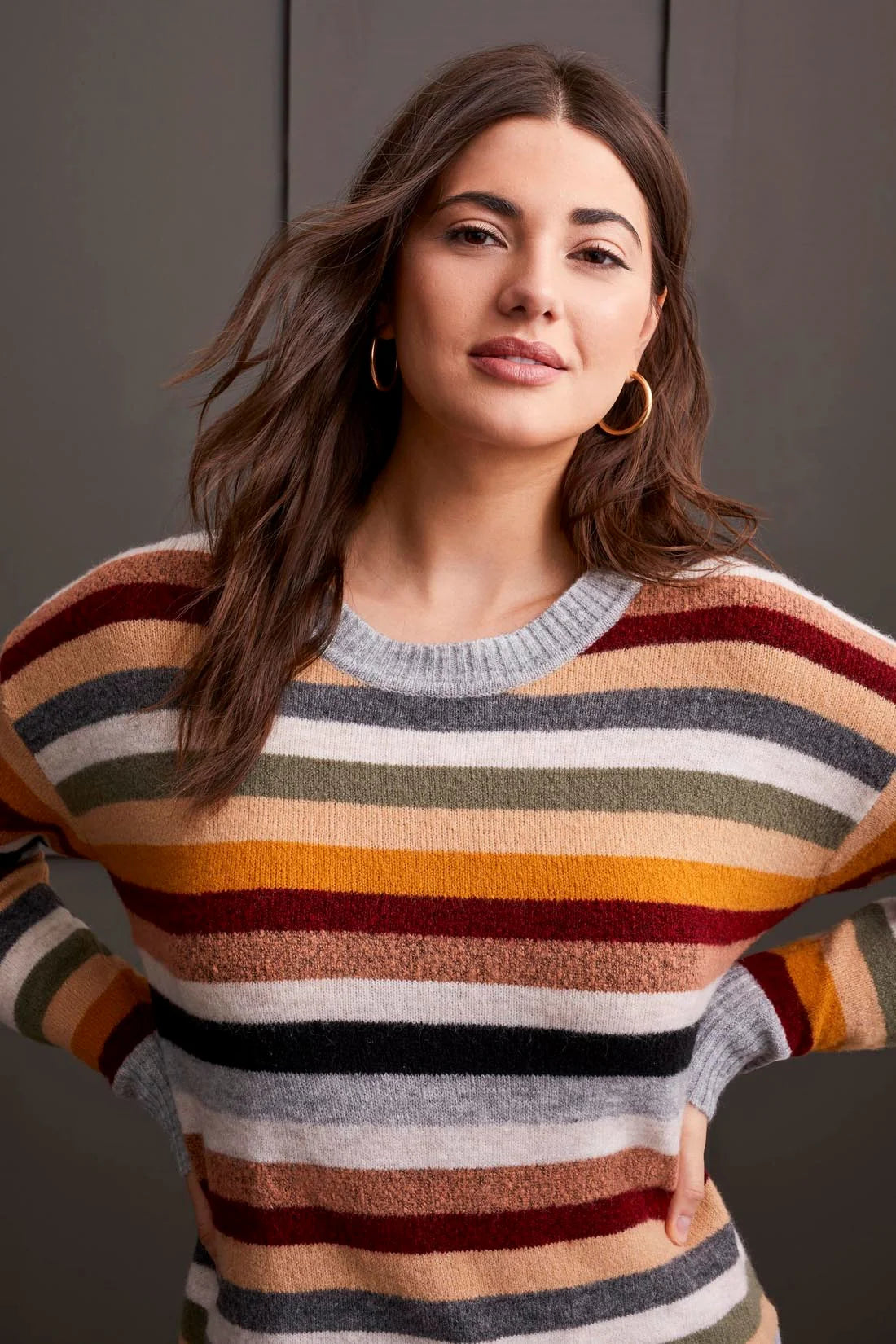 Tri 1970O Soft Yarn Crew Neck Sweater