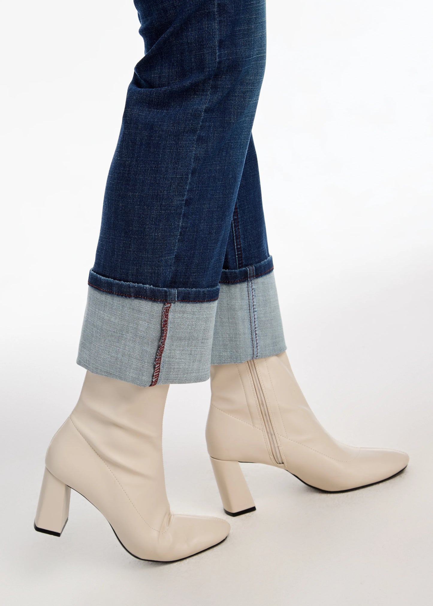 FDJ 2143809 Olivia Cuffed Straight Ankle Denim