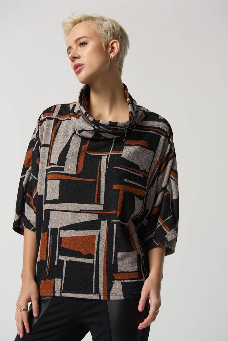 J.R 233080 Geometric Poncho