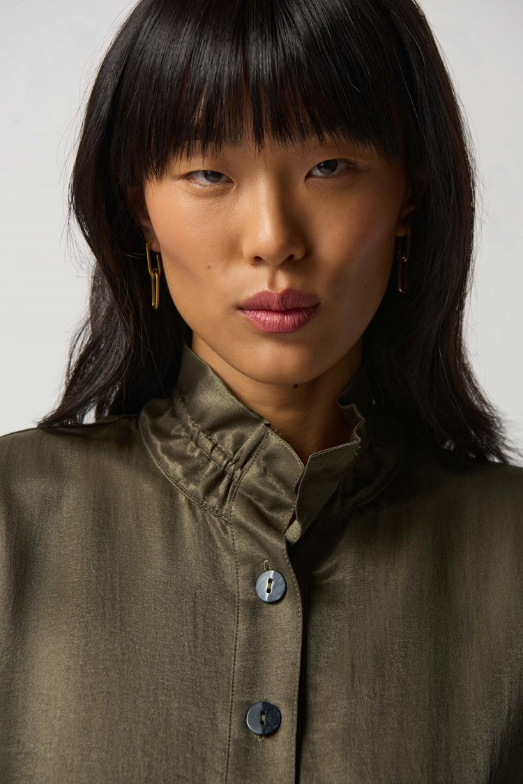 J.R 233234 Shirred Gauze Blouse