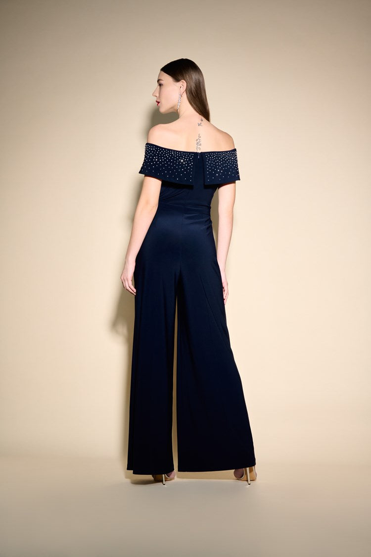 J.R 233736 Off-The-Shoulder Wide-Leg Jumpsuit