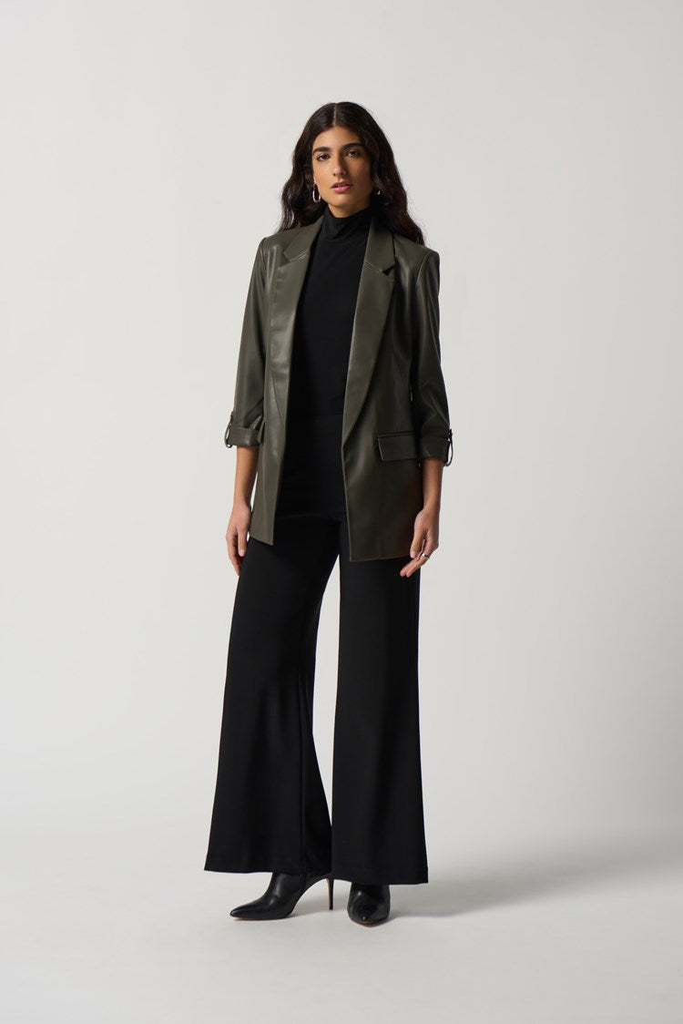 J.R 233963 Faux Leather Blazer