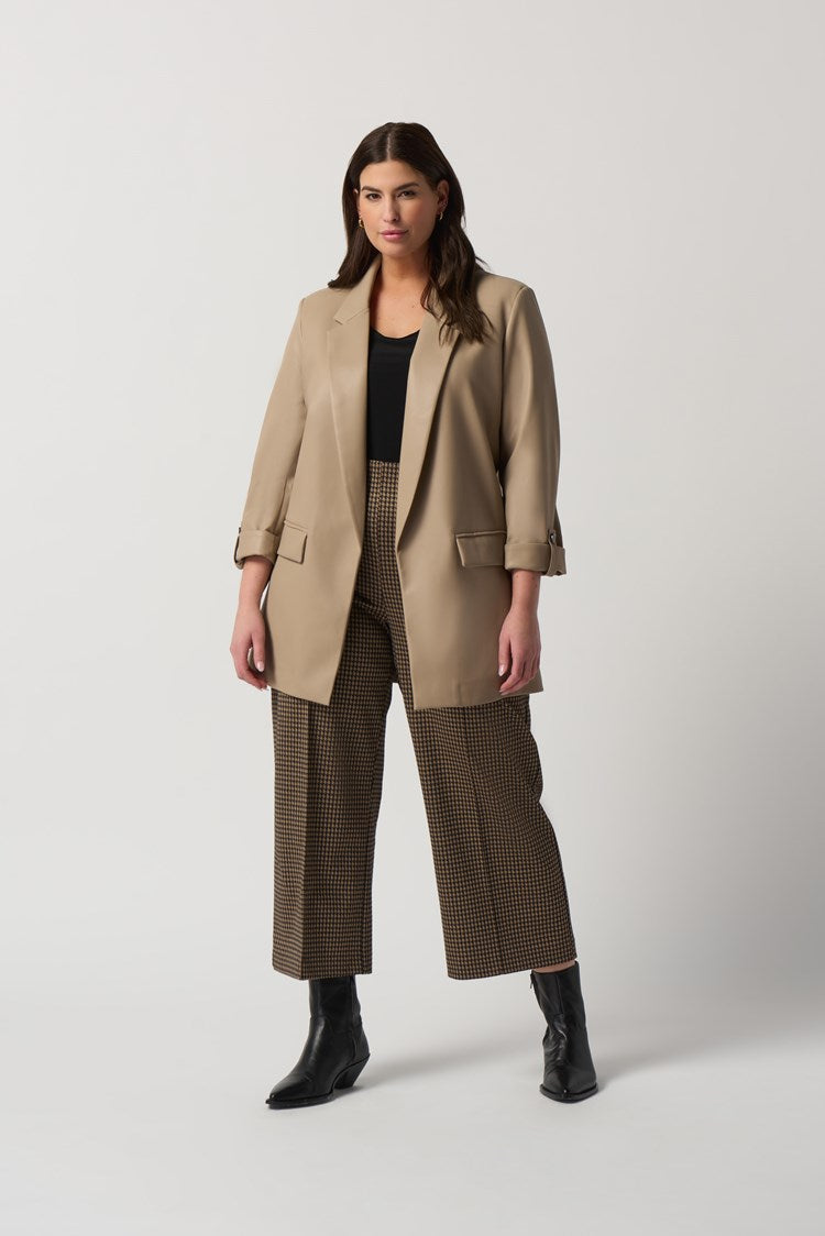 J.R 233963 Faux Leather Blazer