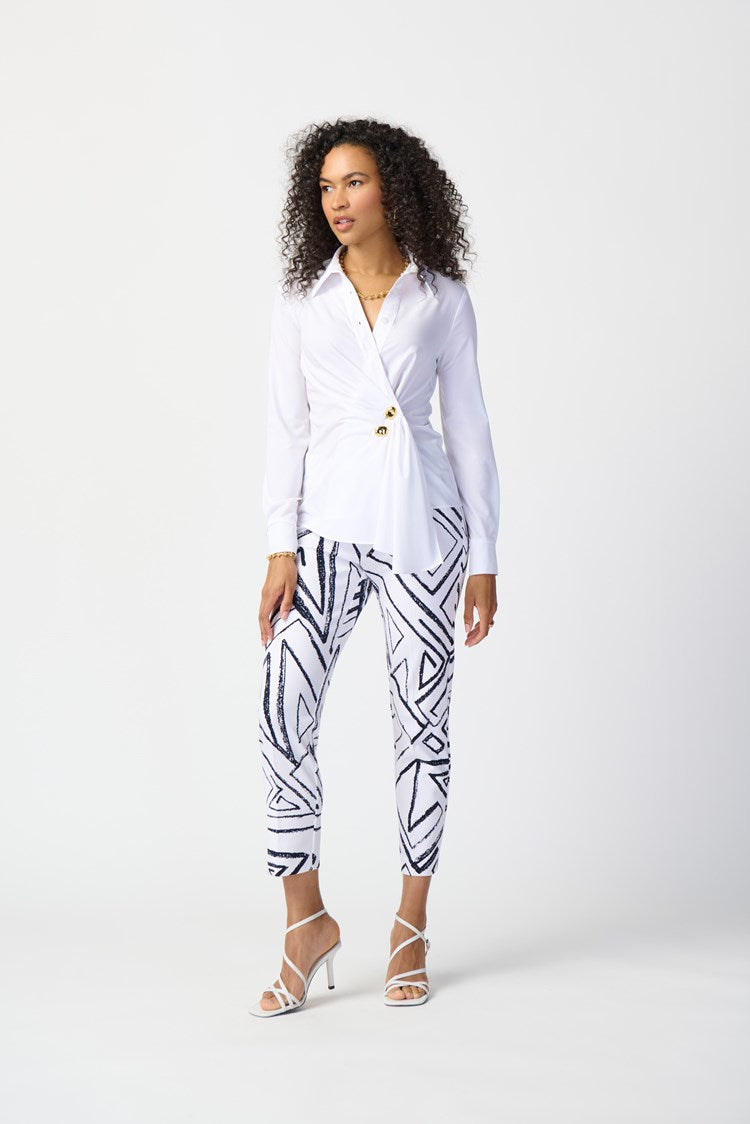 J.R 241181 Woven Wrap Blouse