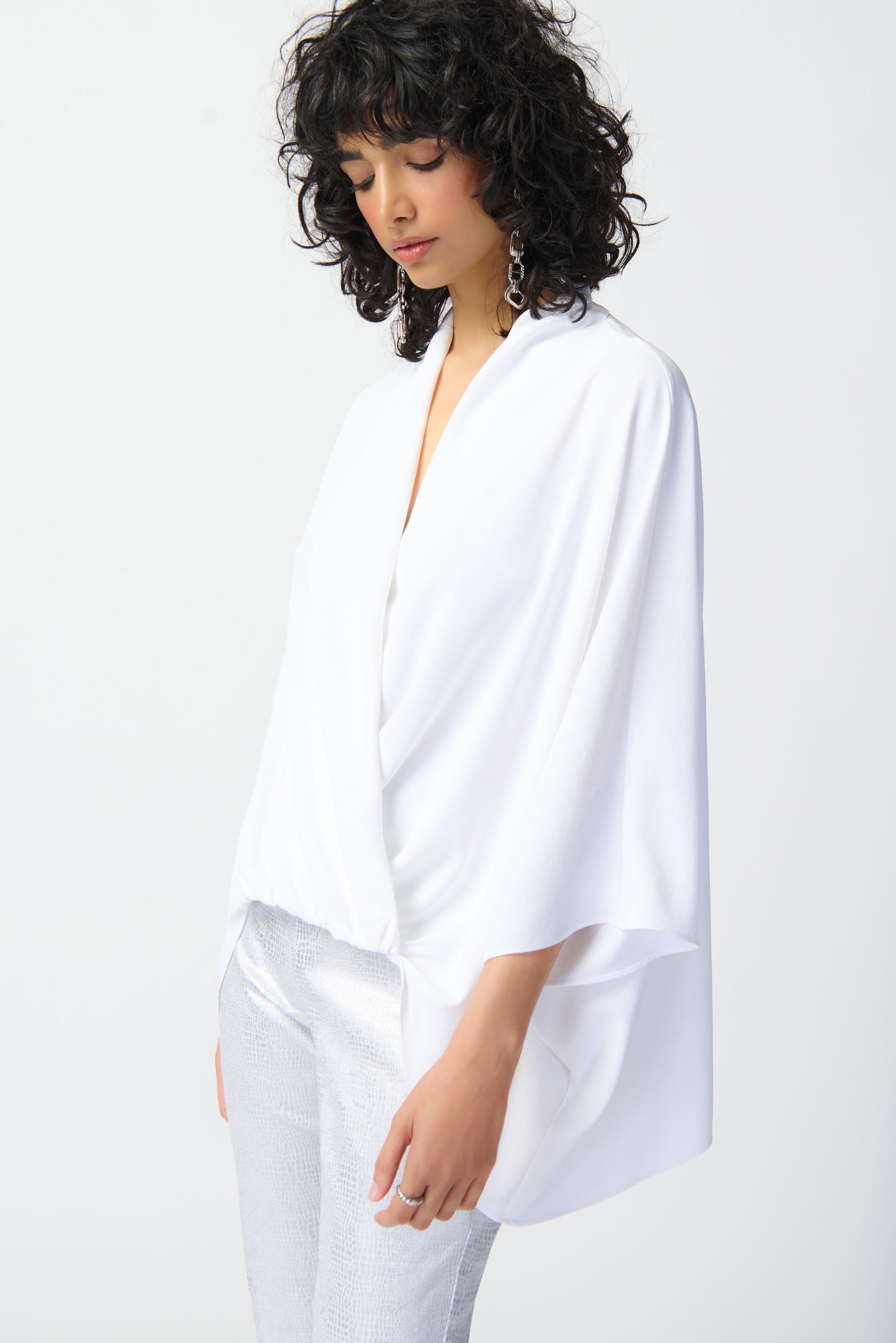 J.R 241218 Dolman Sleeve Wrap Top
