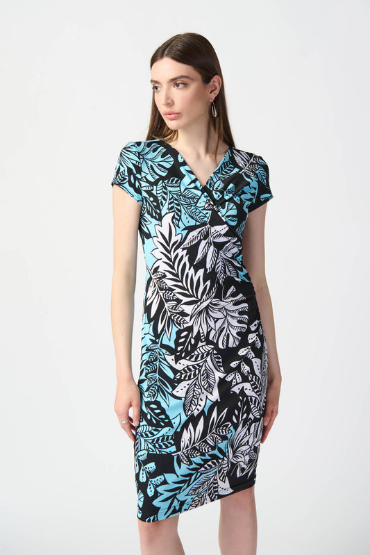 J.R 241287 Silky Knit Wrap Dress