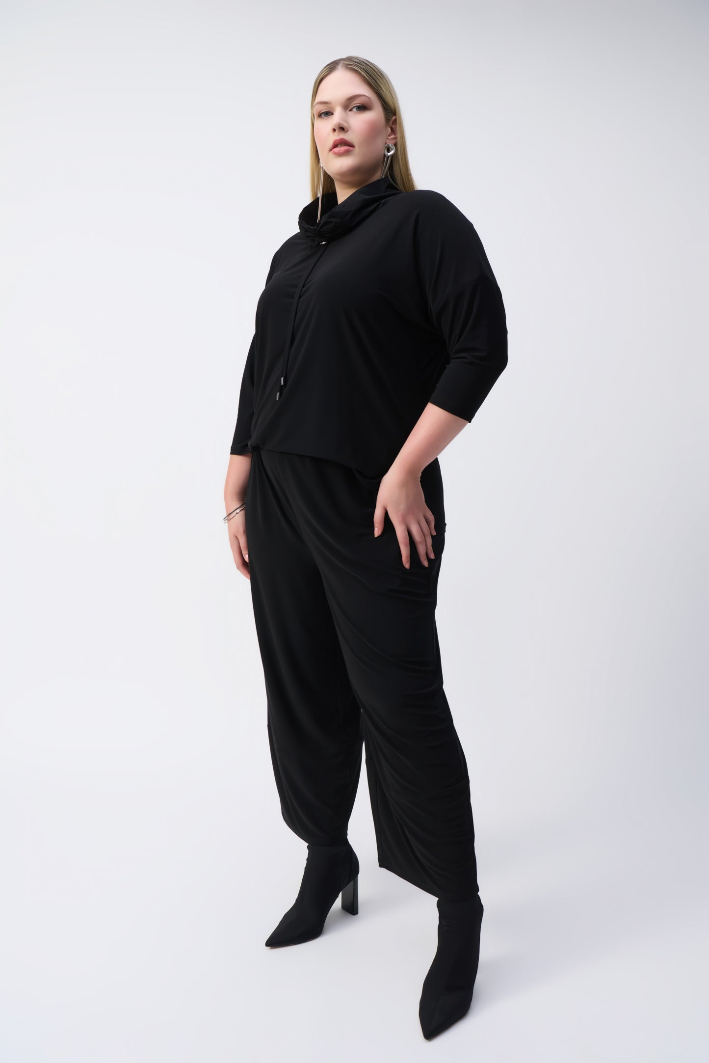 JR. 243137 Silky Knit Cropped Jumpsuit