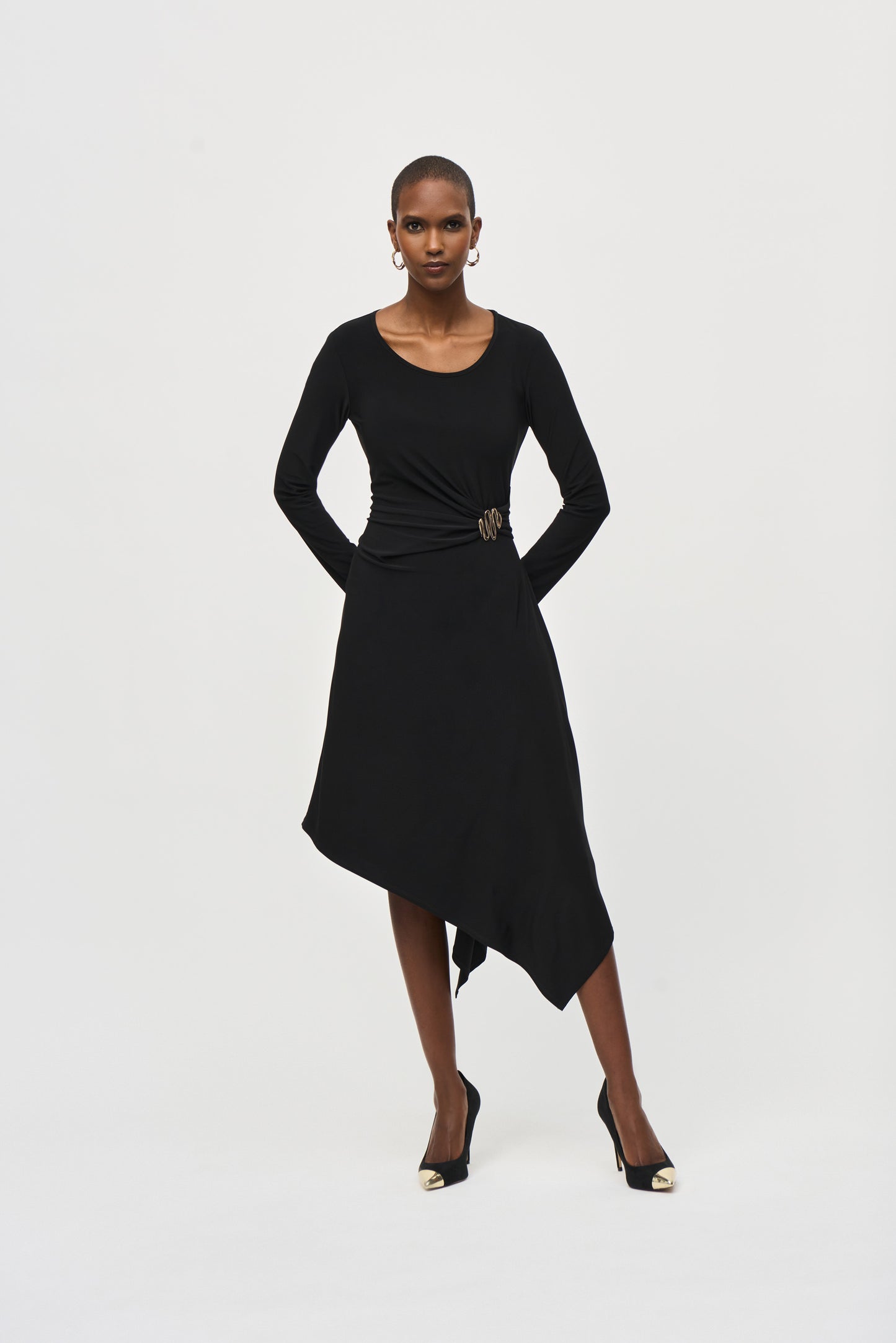 J.R 243153 Silky Knit Fit And Flare Dress