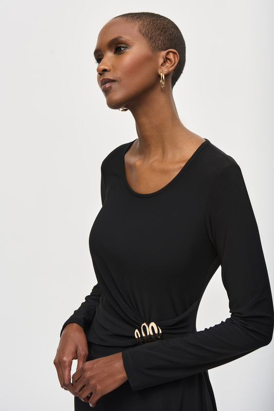 J.R 243153 Silky Knit Fit And Flare Dress