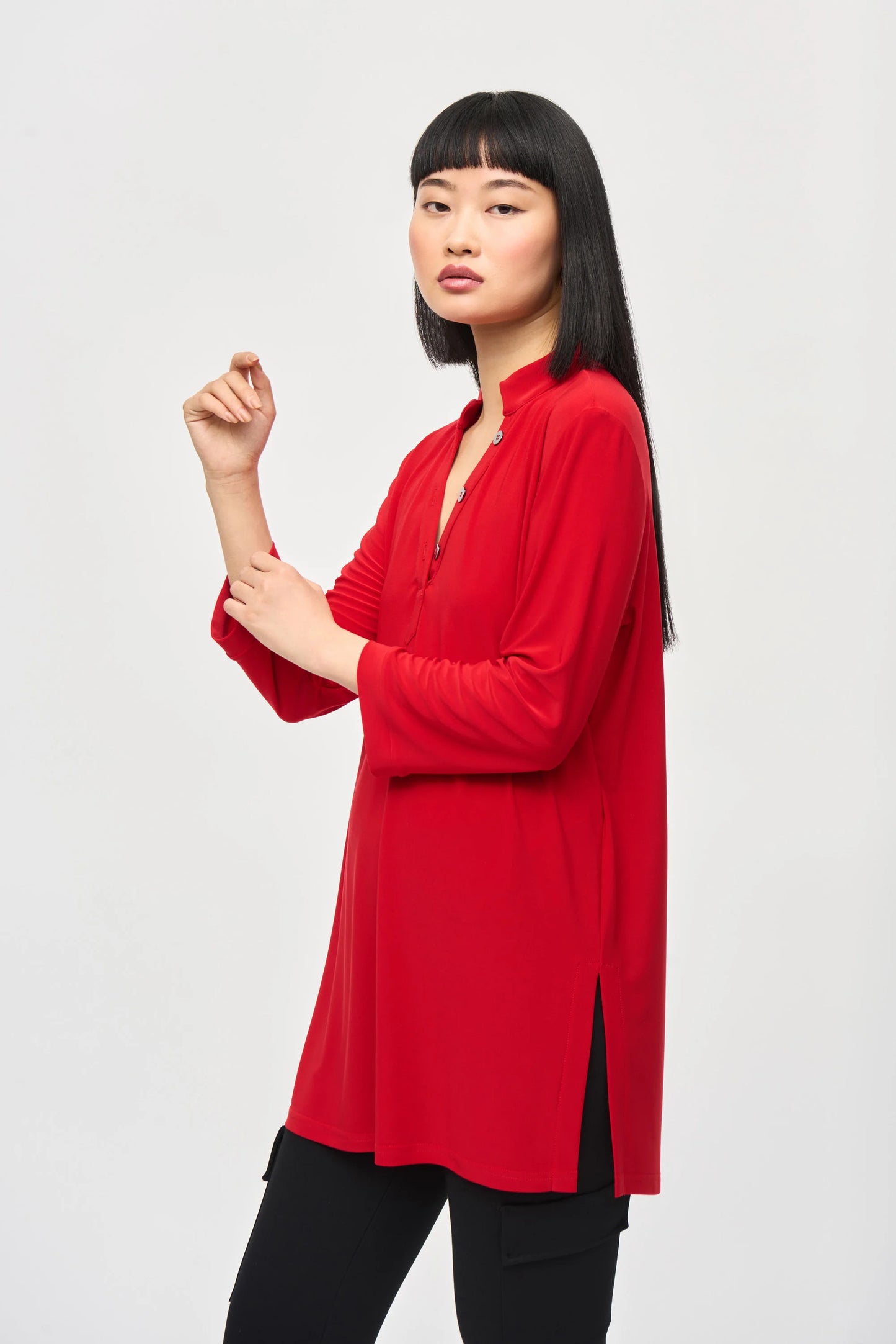 J.R 243187 Silky Knit Trapeze Tunic
