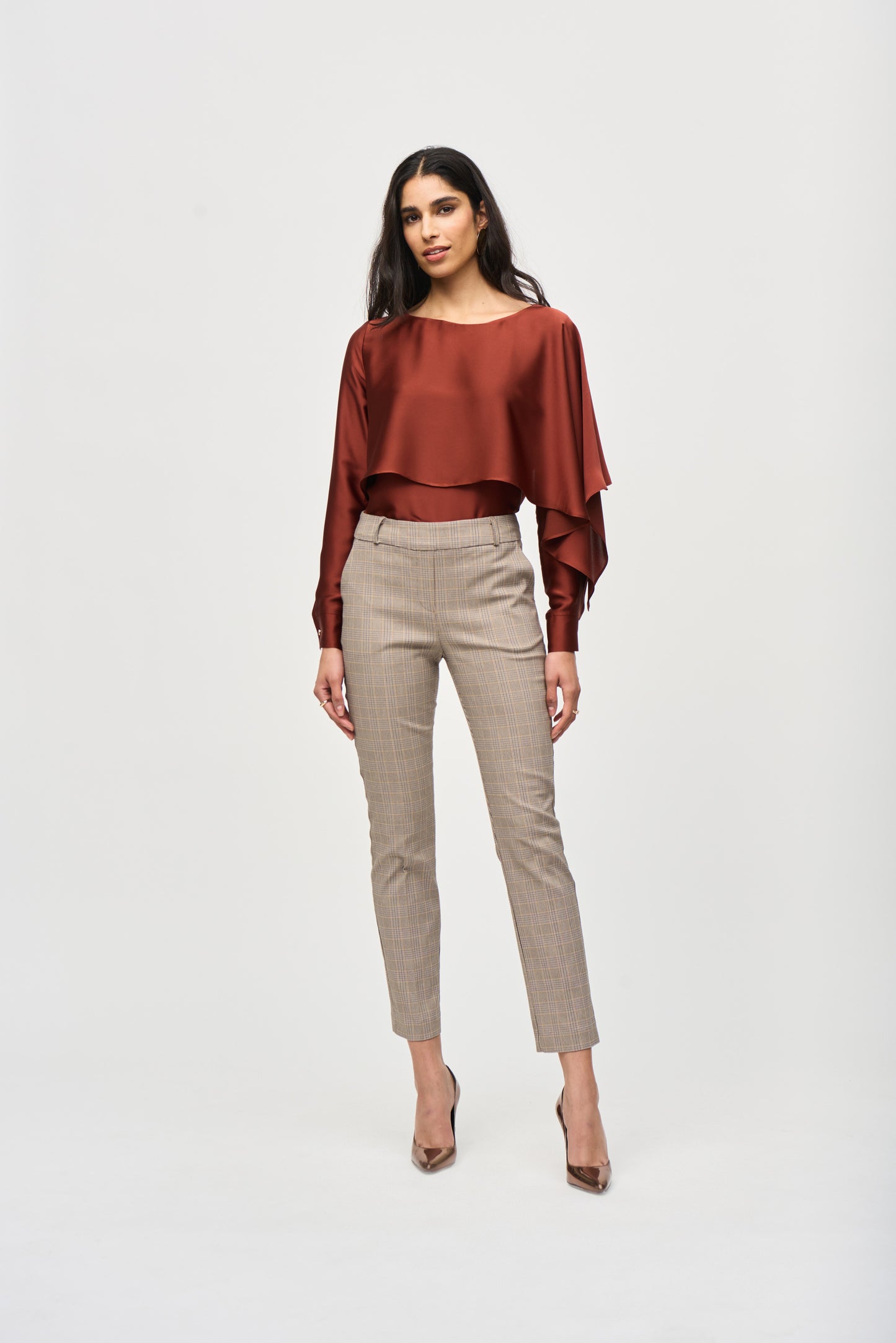 J.R 243227 Millennium Plaid Slim Fit Pants