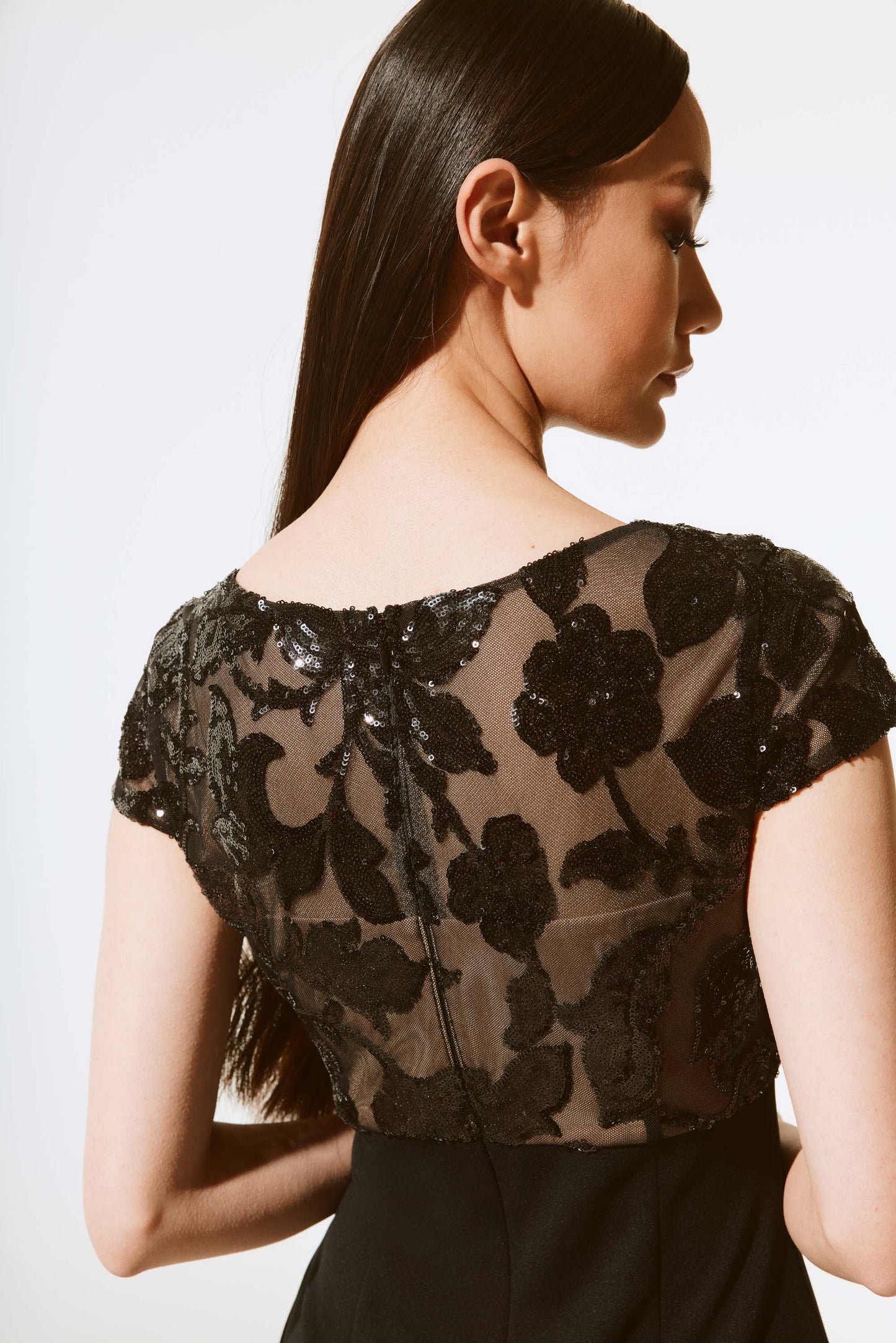 J.R 243700 Scuba Crepe And Novelty Sheath Dress