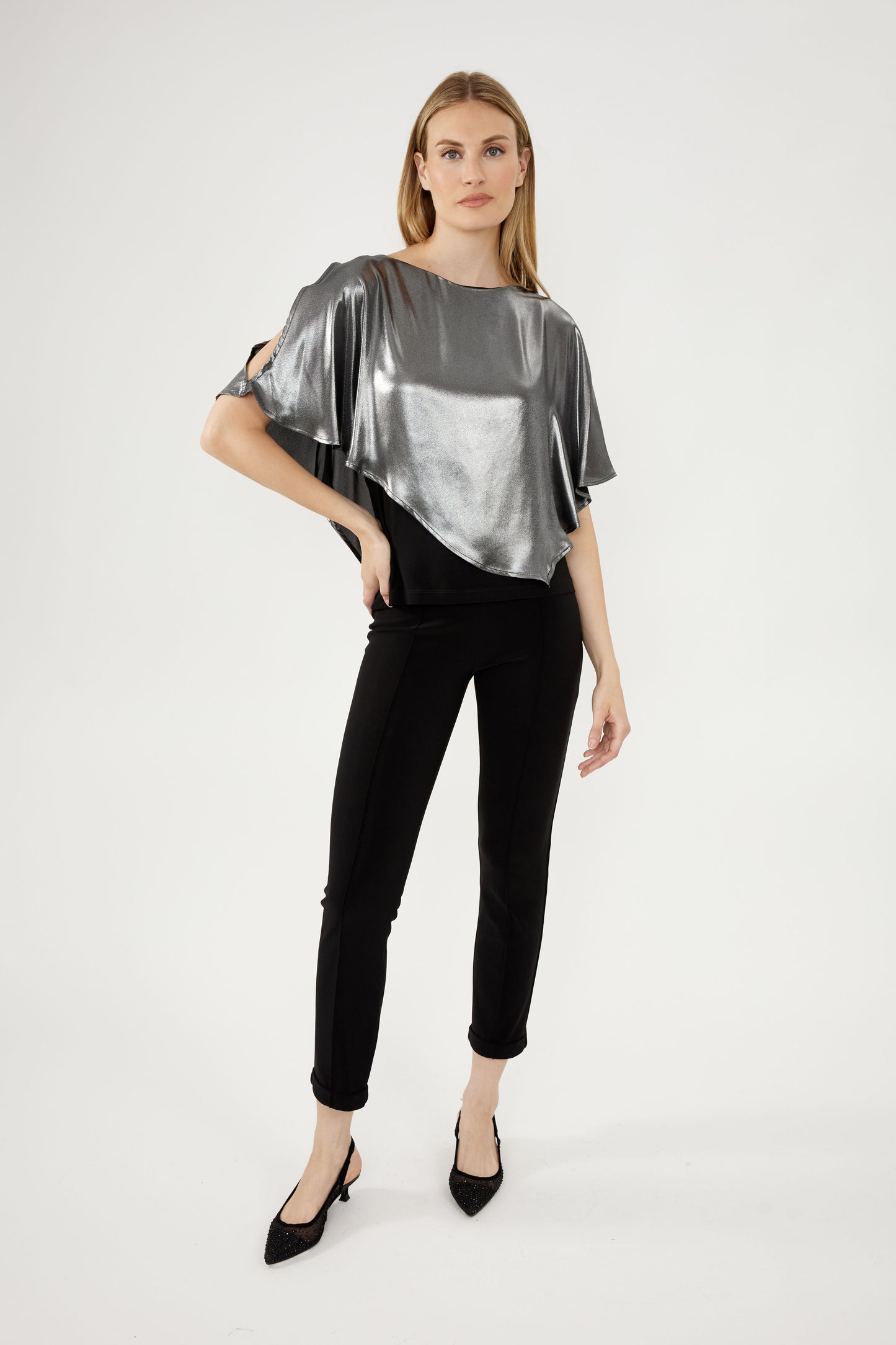 F.L 244143 Metalic Crew Neck Pullover
