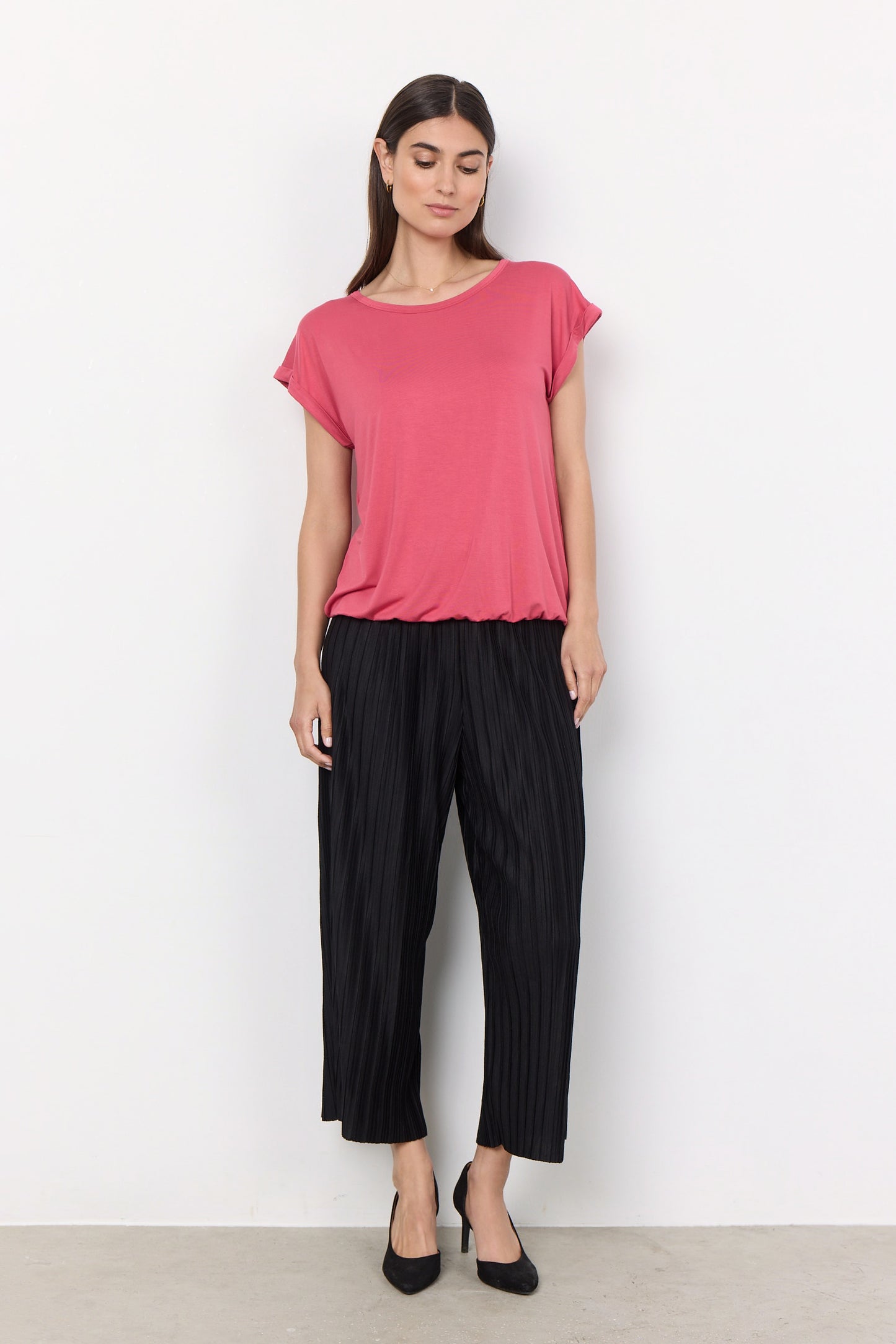 Soya 24758 Basic Short Sleeve Blouse