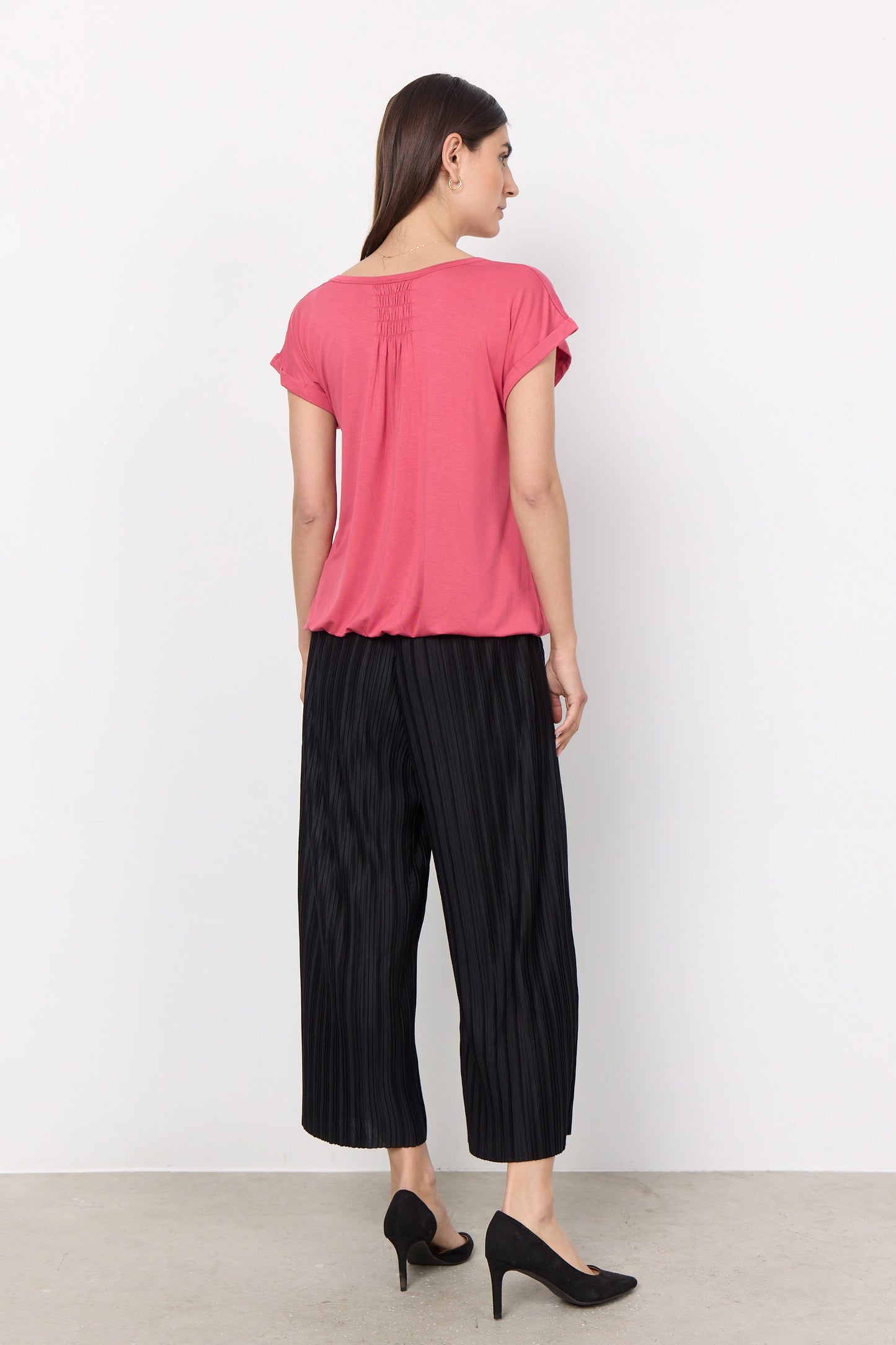 Soya 24758 Basic Short Sleeve Blouse