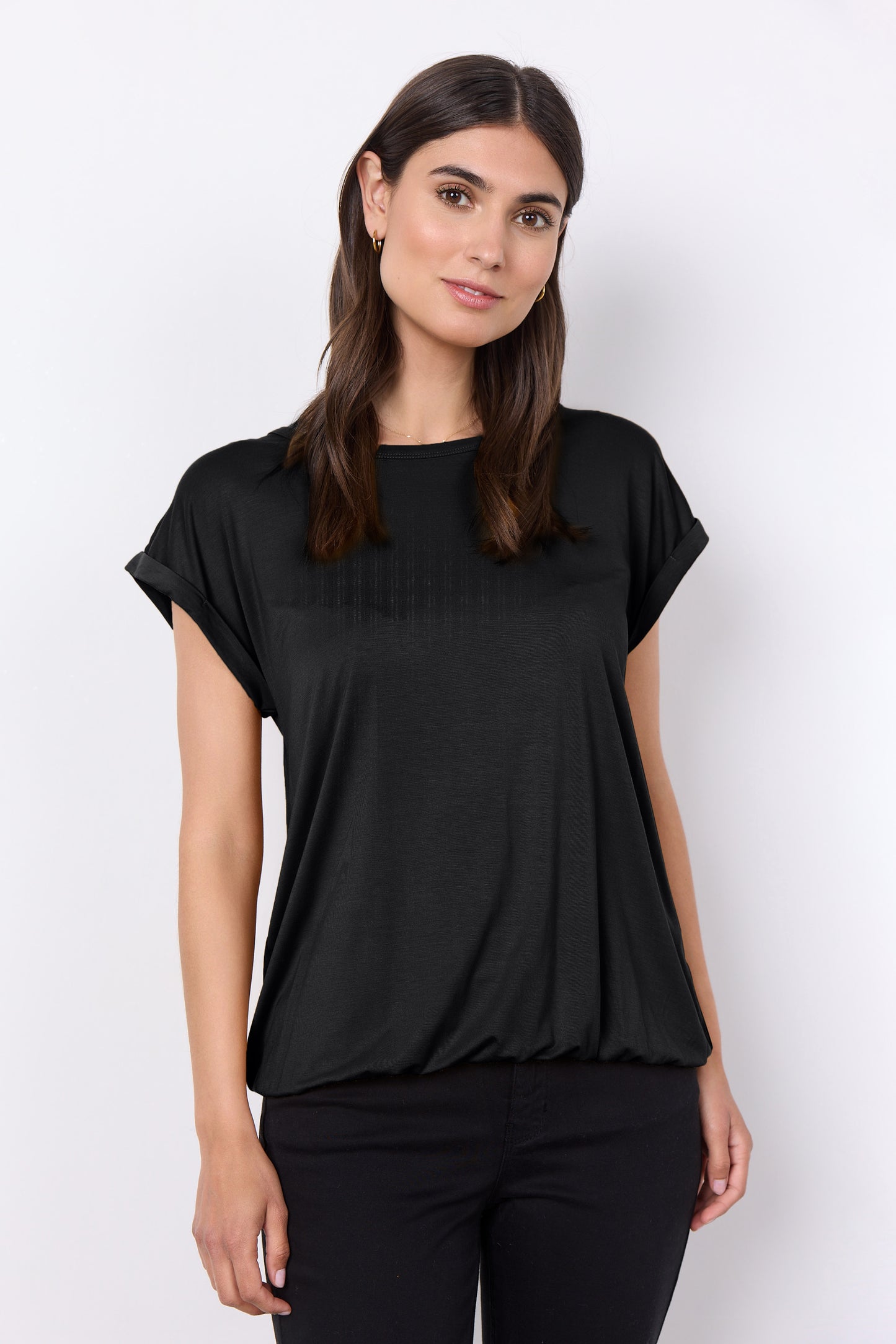 Soya 24758 Basic Short Sleeve Blouse