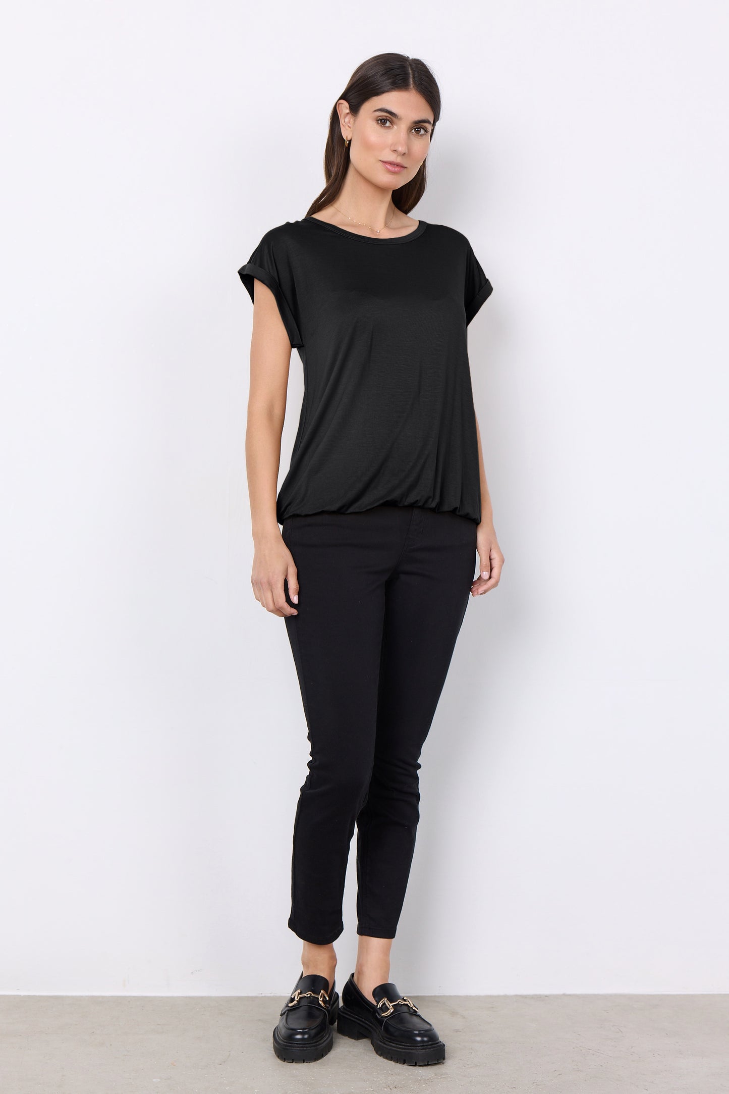Soya 24758 Basic Short Sleeve Blouse