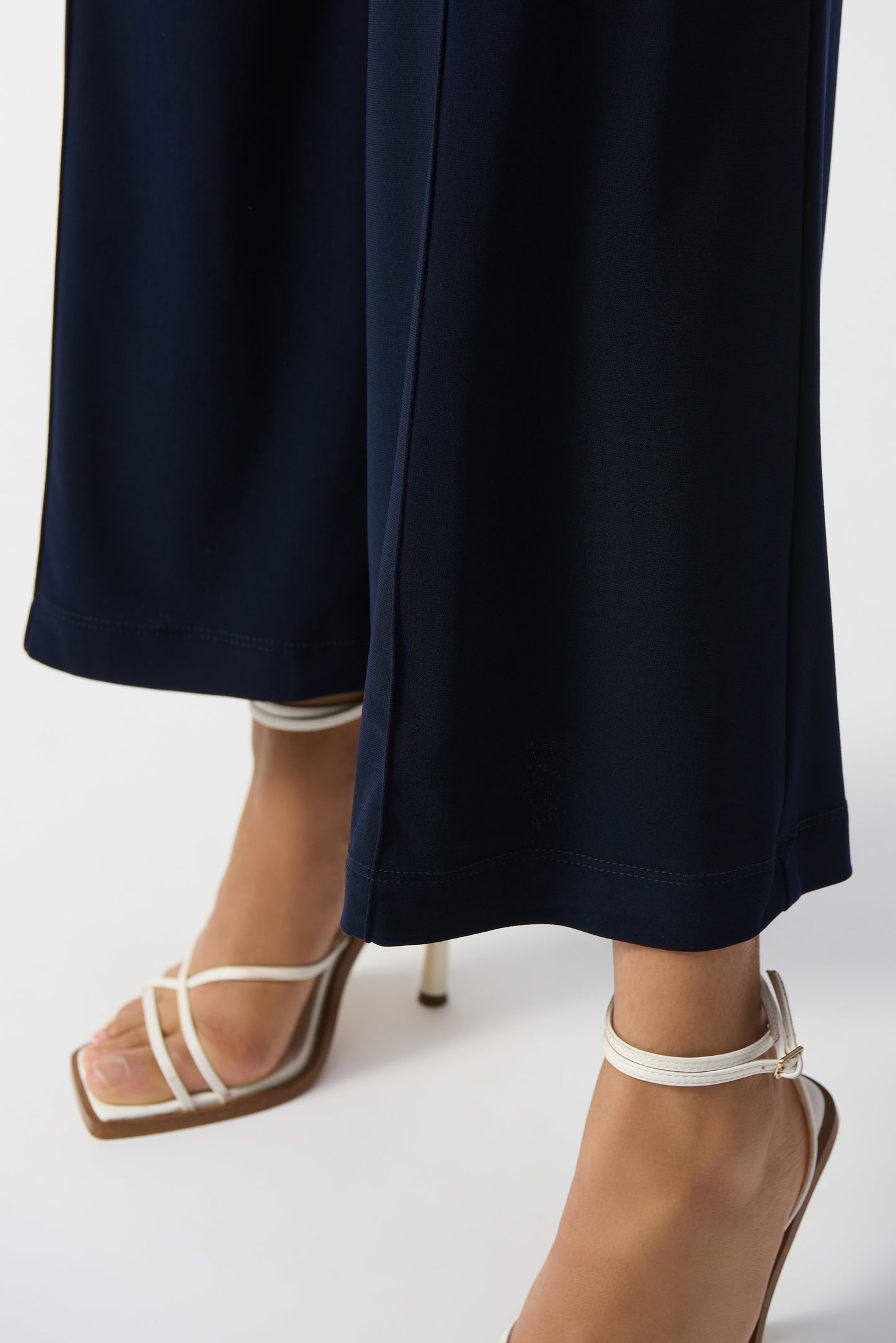 J.R 251017 Silky Knit Pull-On Wide-Leg Pants