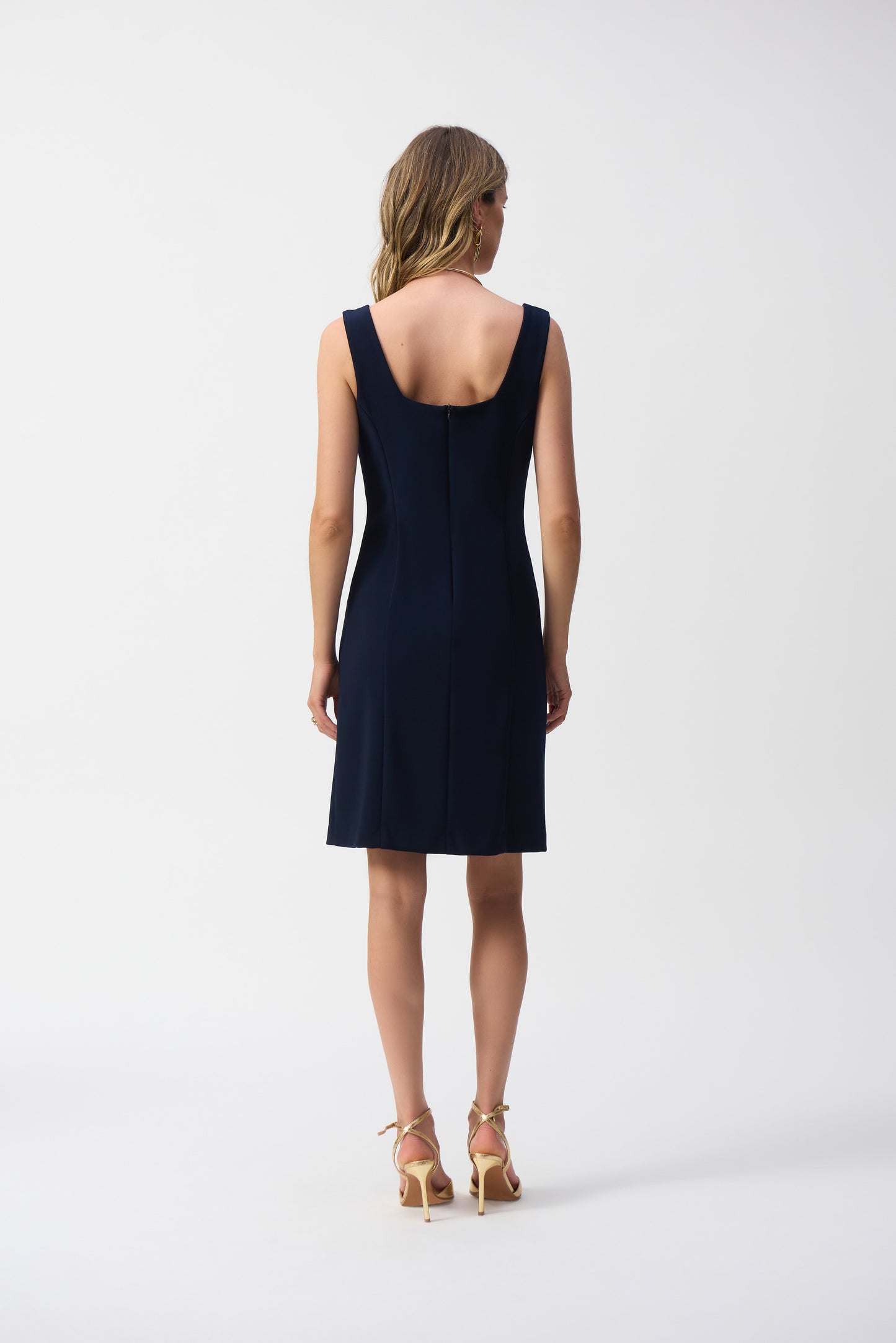 J.R 251075 Silky Knit Sleeveless Sheath Dress