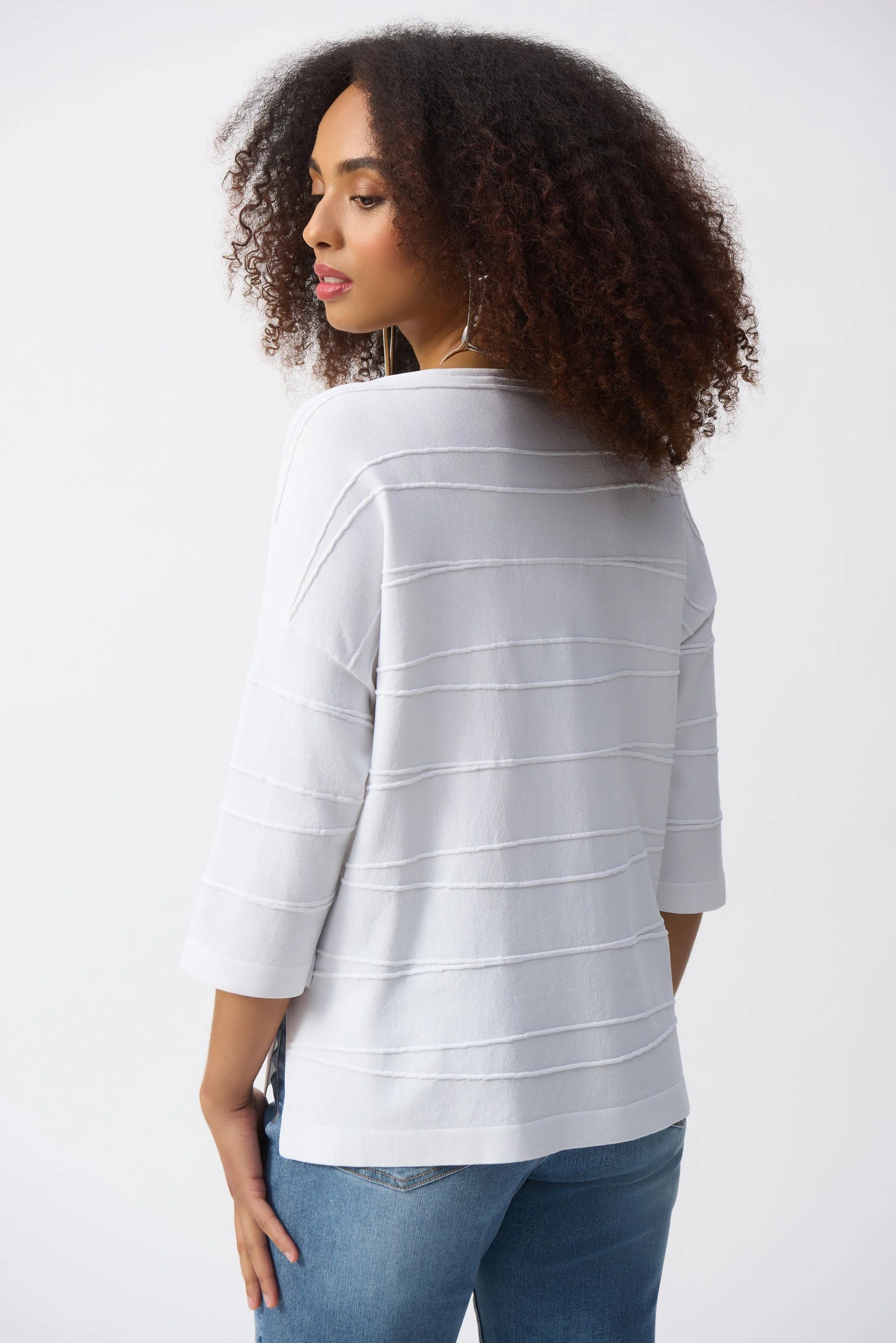 J.R 251923 Jacquard Sweater Knit Pullover