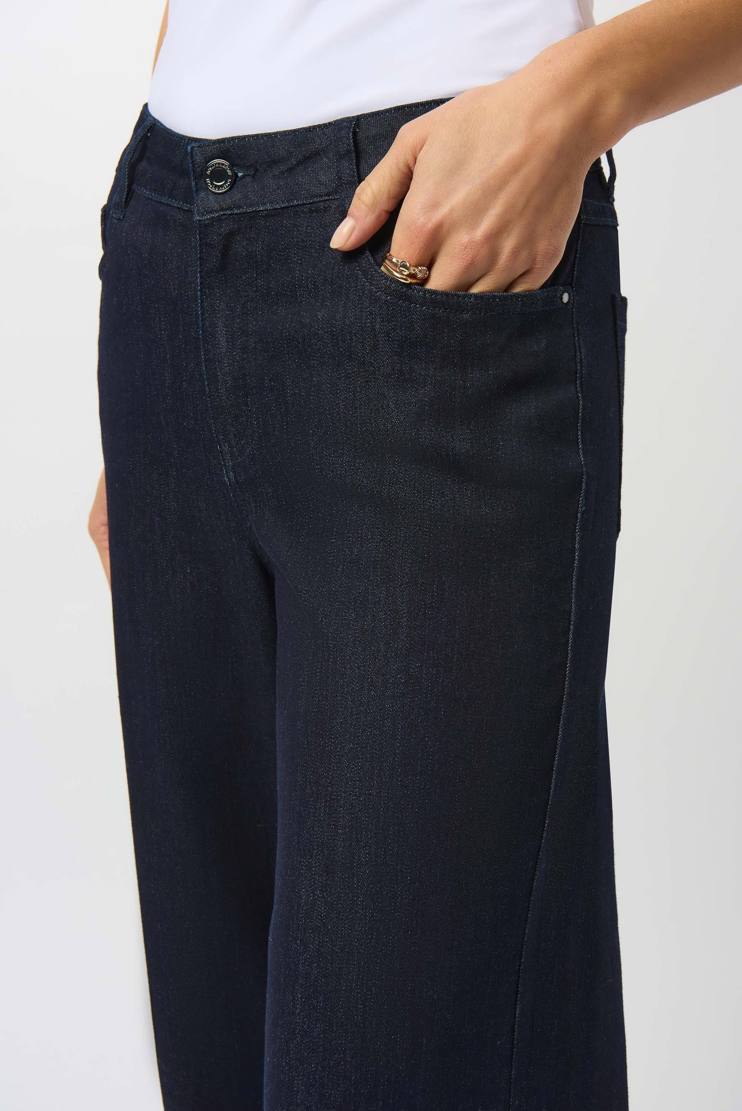 J.R 251968F25 Goldie Classic Wide-Leg Stretch Jeans