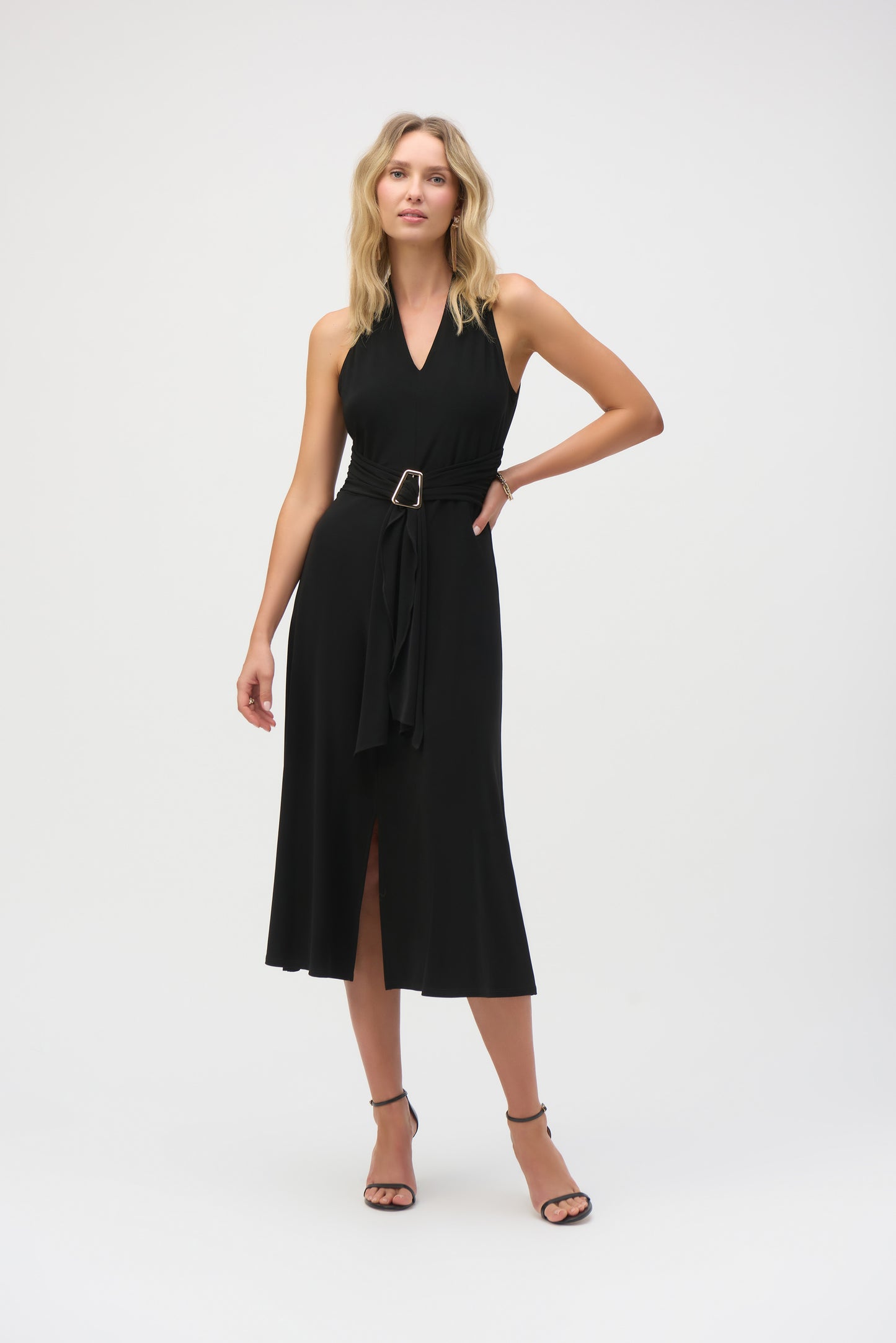 J.R 252091 Silky Knit Fit and Flare Dress