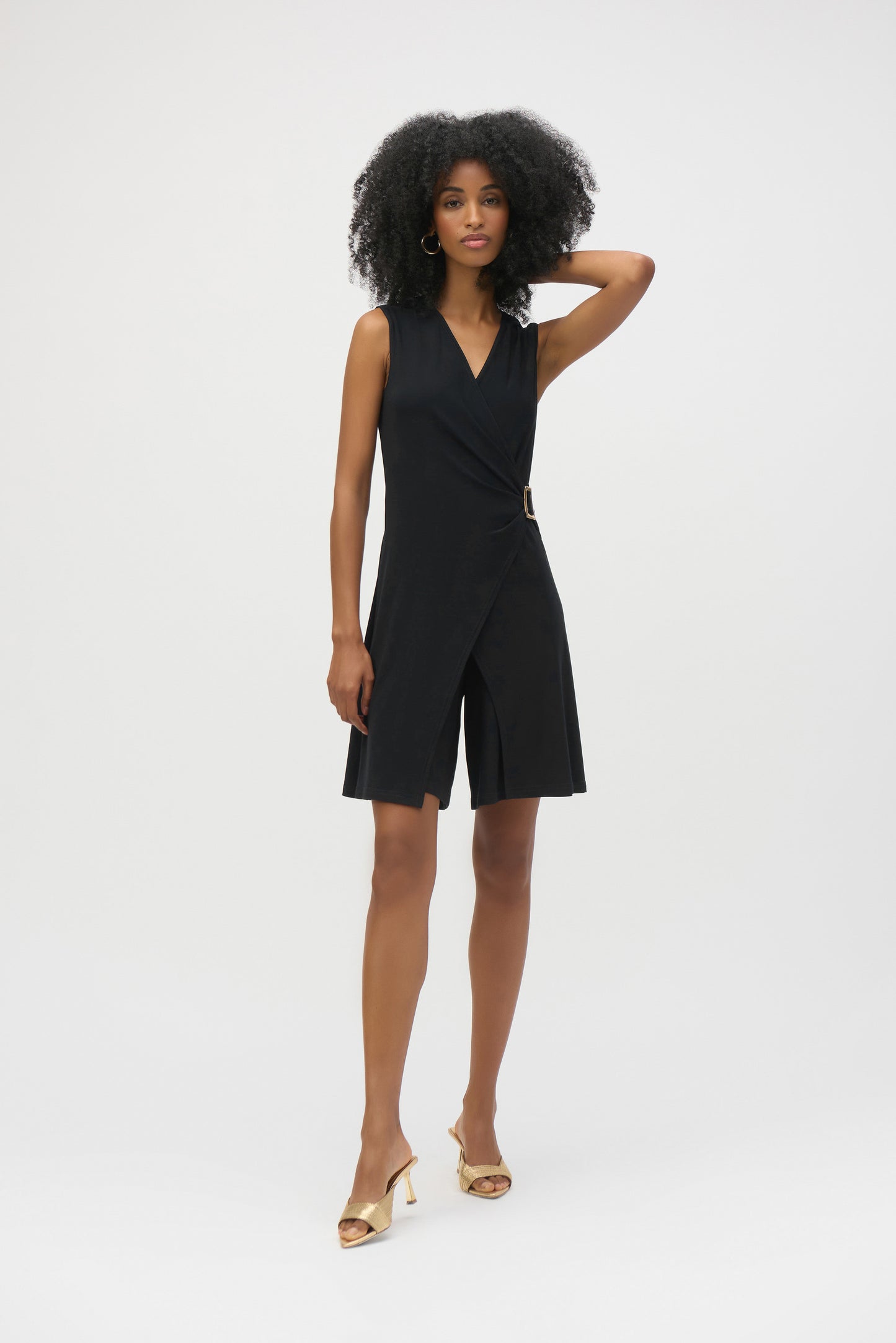 J.R 252099 Silky Knit Wide-Leg Jumpsuit