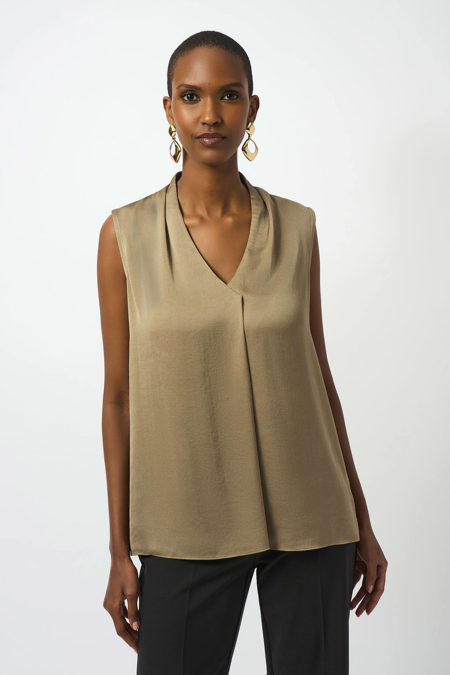 J.R 253226 Recycled Satin Sleeveless Top