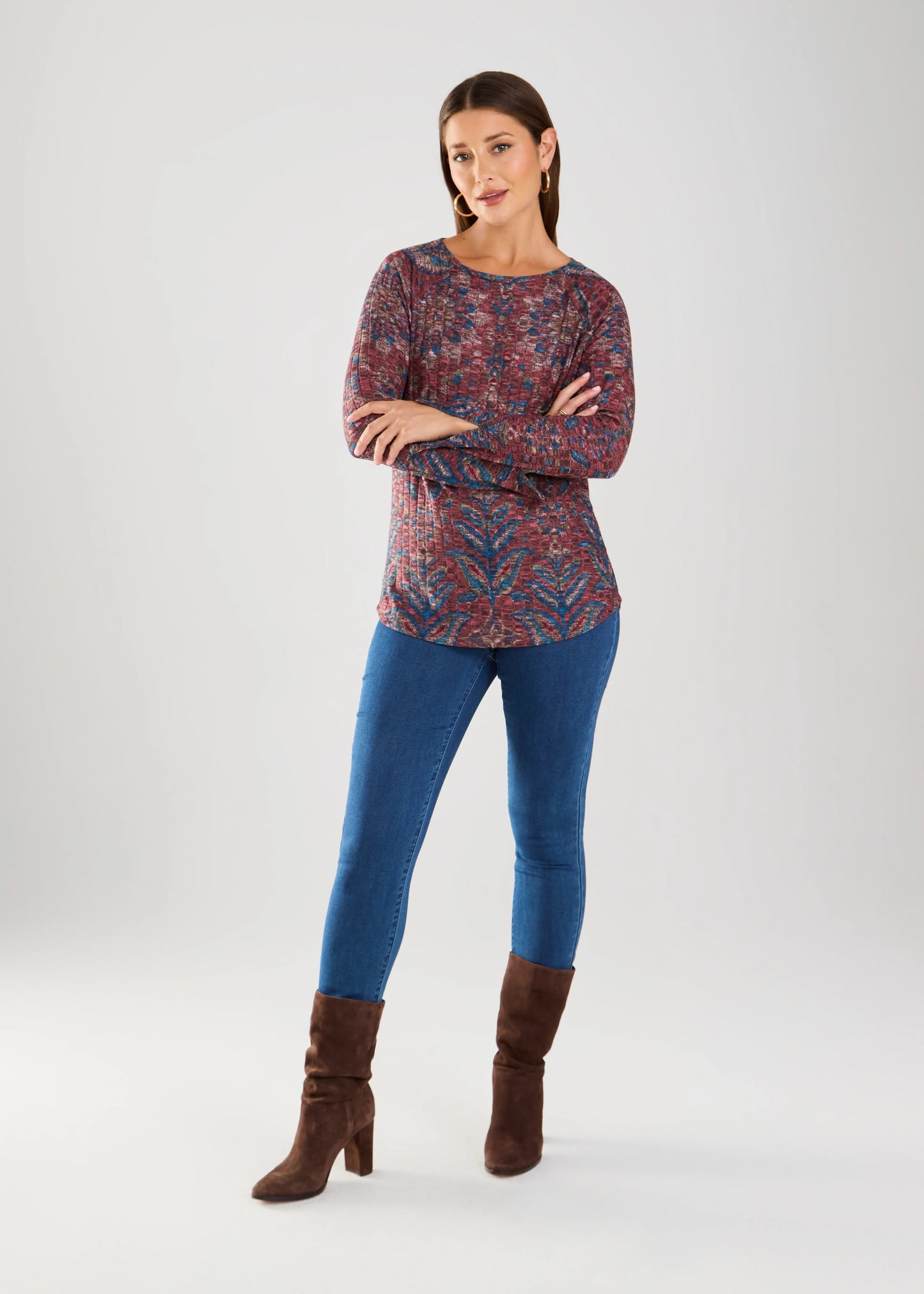 FDJ 3702508 Long-Sleeve Rib Top