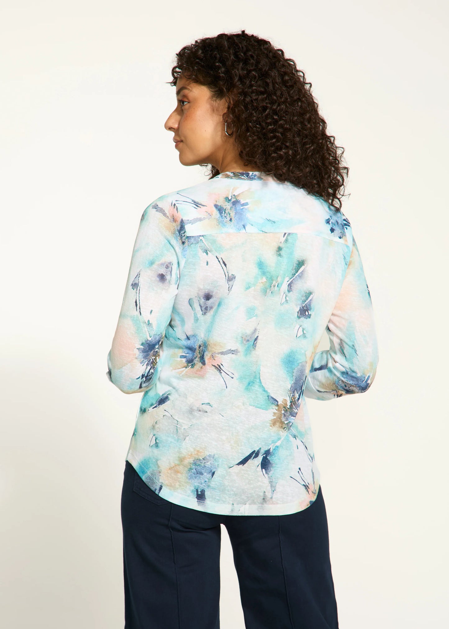FDJ 3890451 3/4 Henley Top