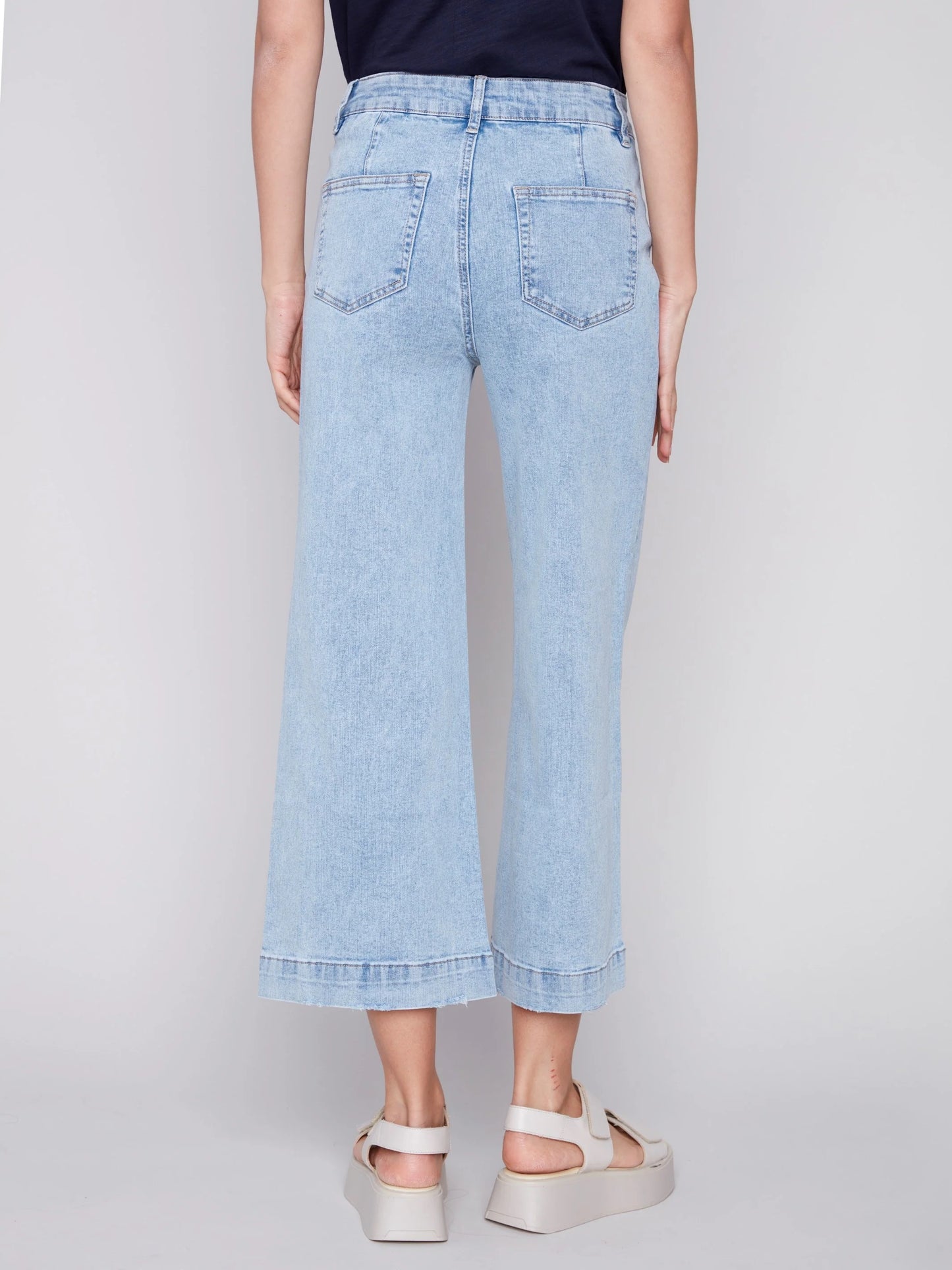 C.B 5478 Cropped Wide Legged Jeans