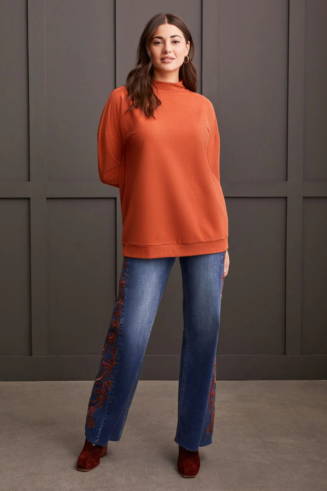 Tri 5613O Funnel Neck Tunic
