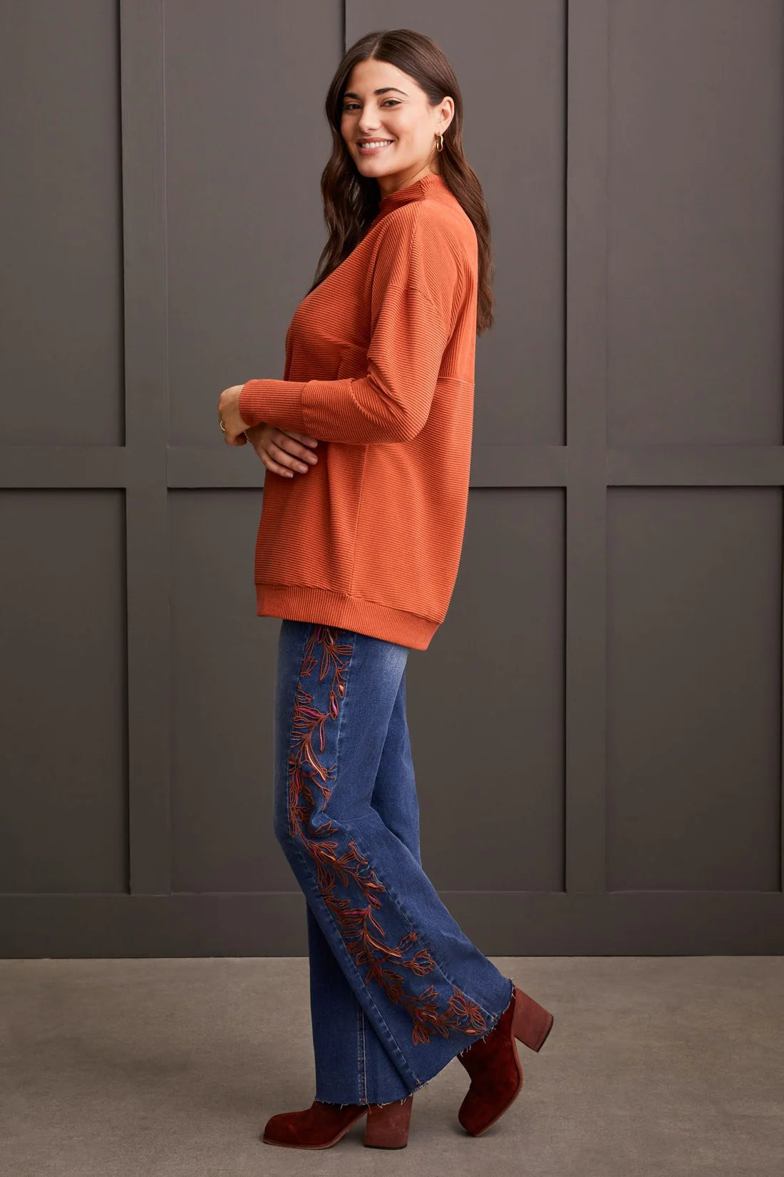 Tri 5613O Funnel Neck Tunic