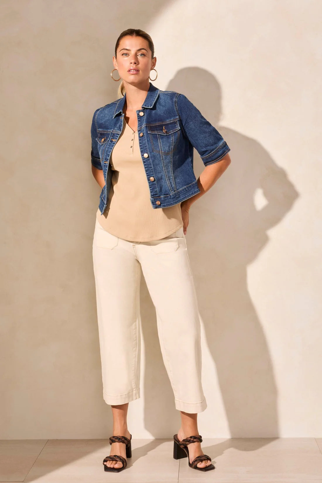 Tri 5713o Comfort Stretch Elbow-Sleeve Denim Jacket