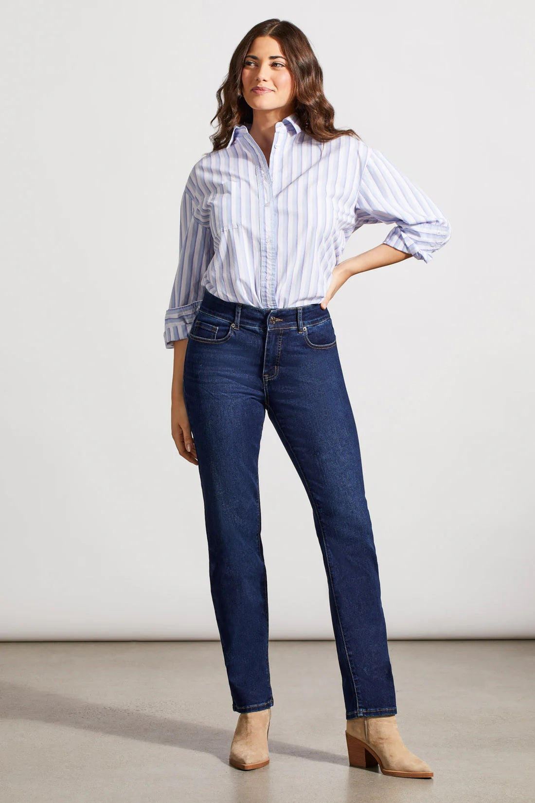 Tri 7572u Petite Sophia Curvy Straight Leg Jeans