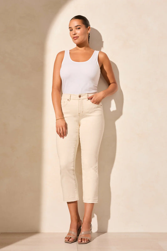 Tri 7735o Sophia Curvy Micro Flare Crop Jeans