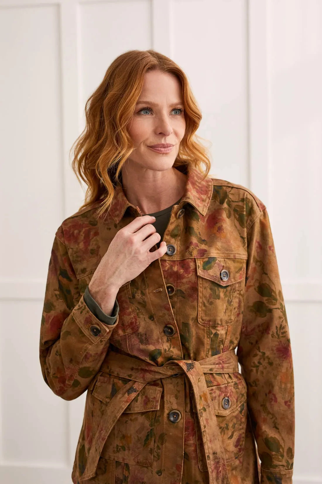 Tri 7991O Tie-Waist Jacket