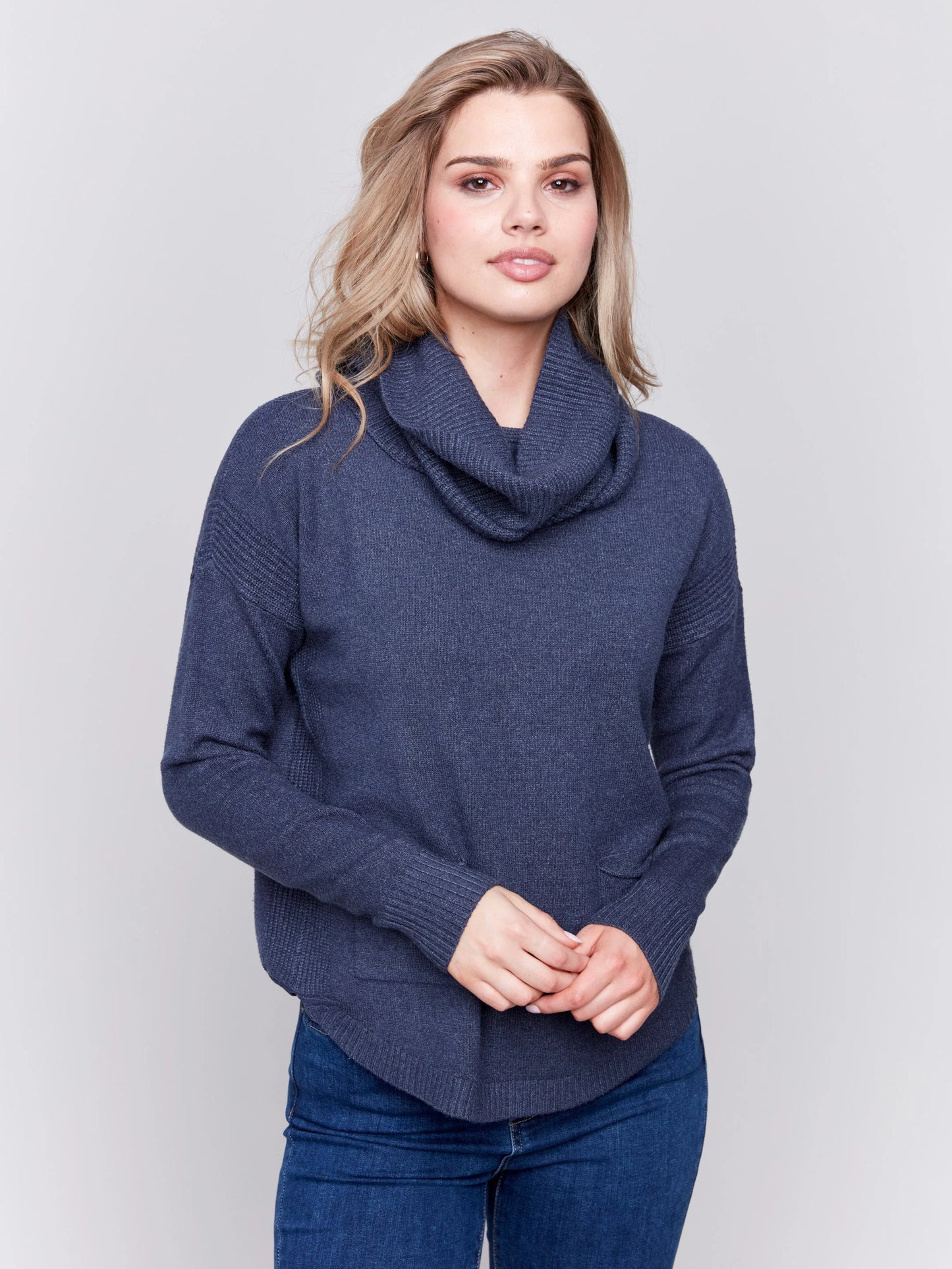 C.B C2420RR Sweater with Removable Scarf