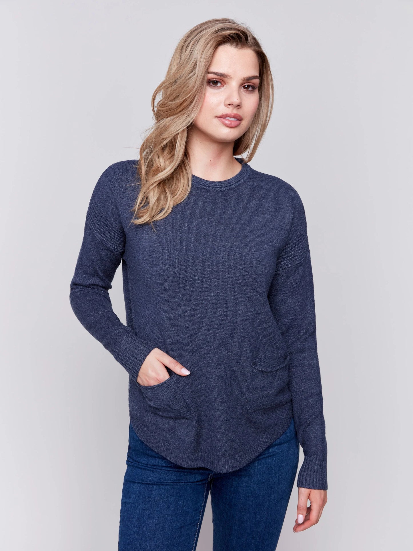 C.B C2420RR Sweater with Removable Scarf