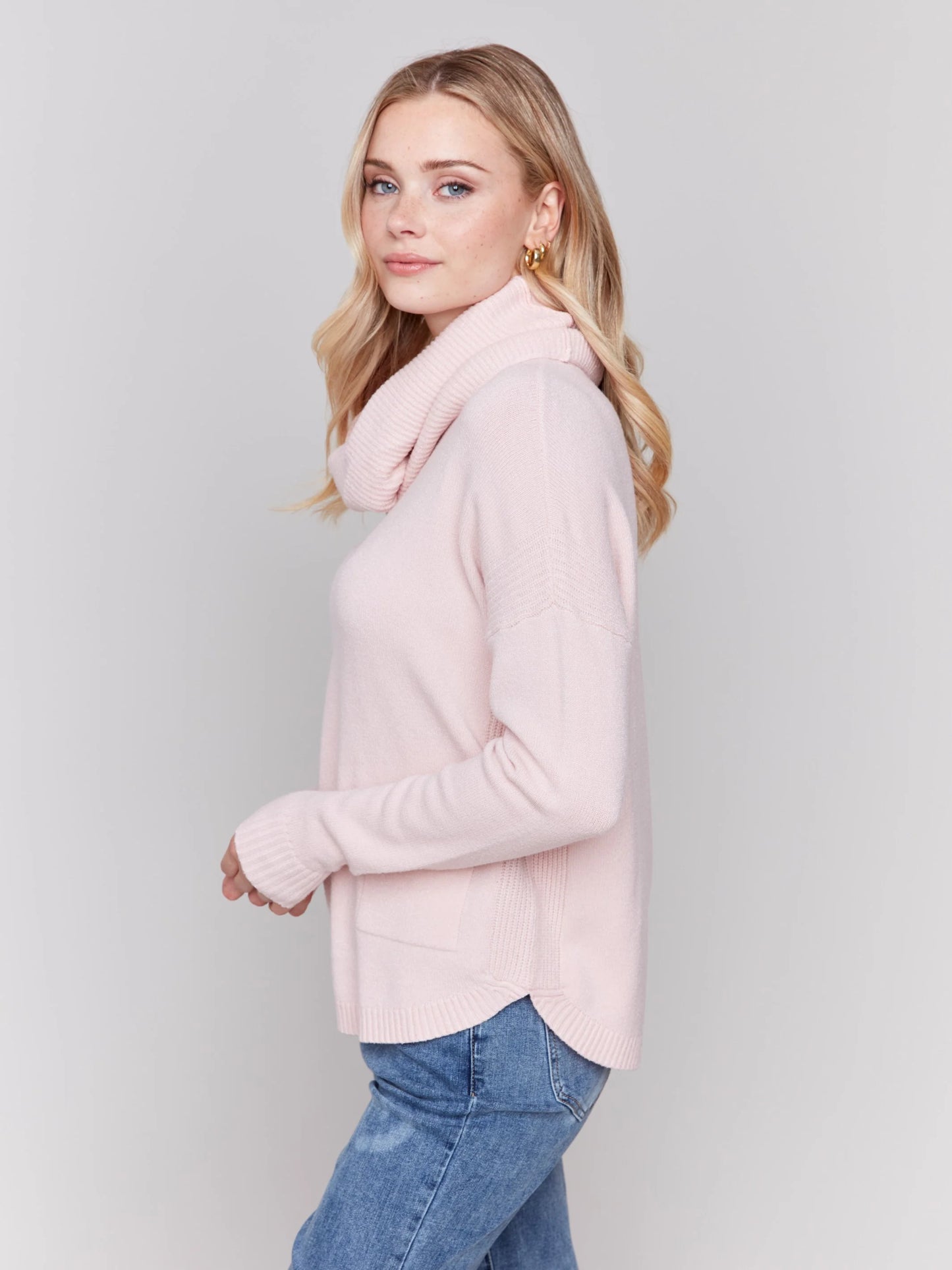 C.B C2420RR Sweater with Removable Scarf