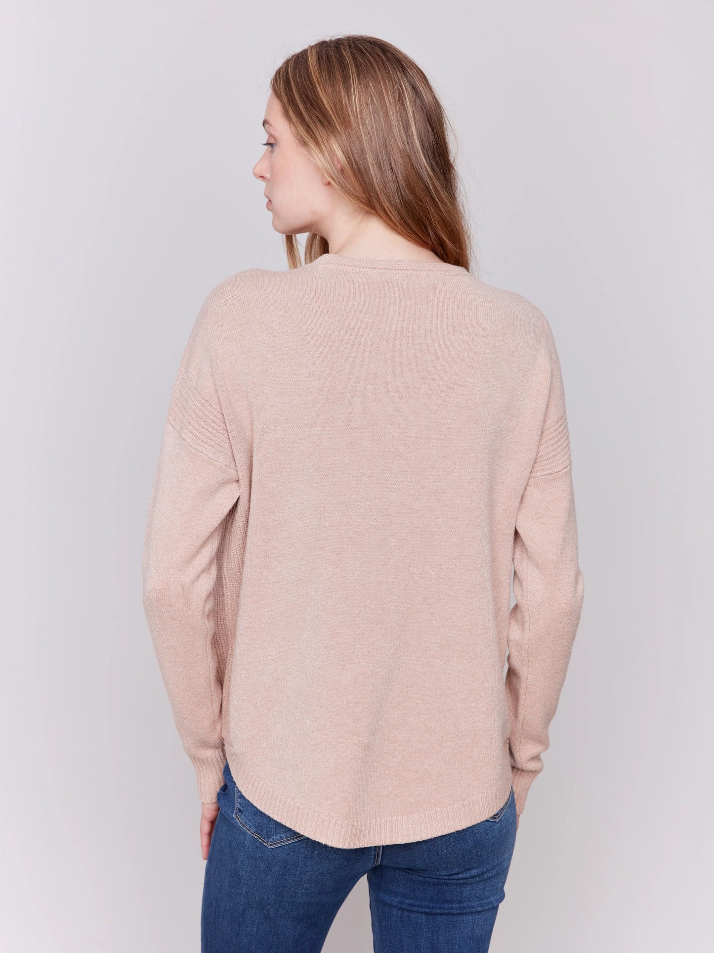C.B C2420RR Sweater with Removable Scarf