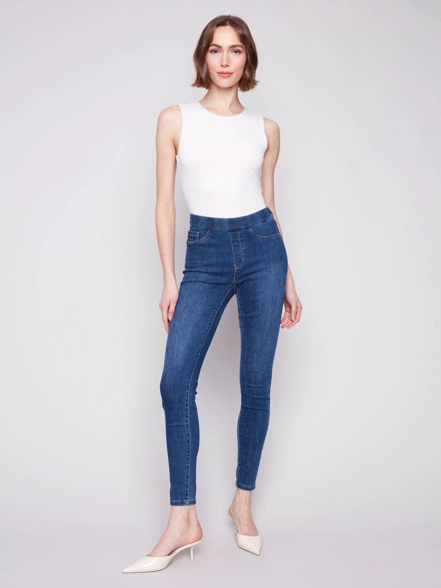 C.B C5125S Denim Pull-On Pants