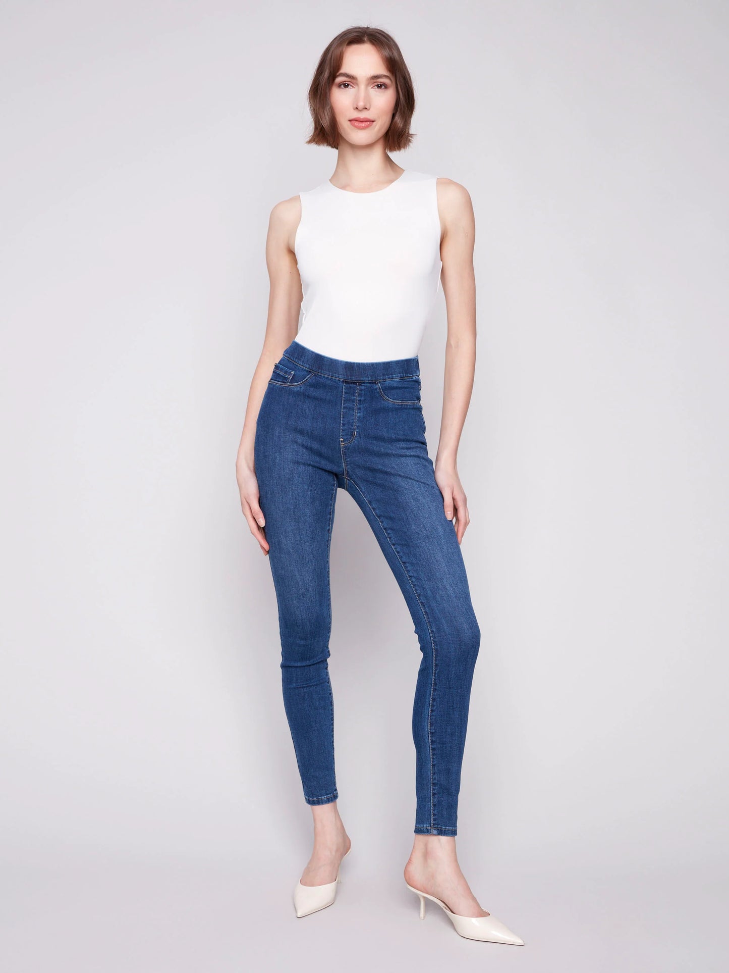 C.B C5125S Denim Pull-On Pants