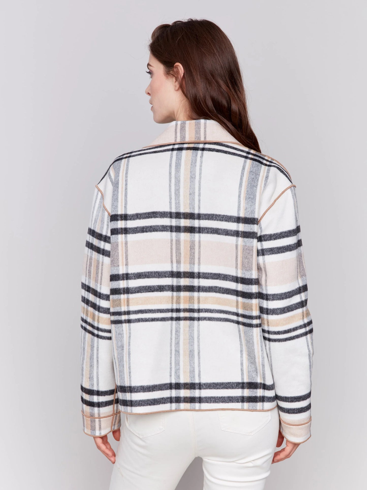 C.B C6185X Reversible Plaid Jacket