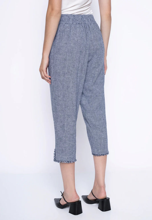 Pic GM075ZD Frayed Edge Button Detail Capri