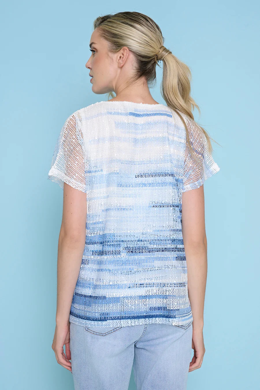 Pic ZC262RI Relaxed Fit Printed Top
