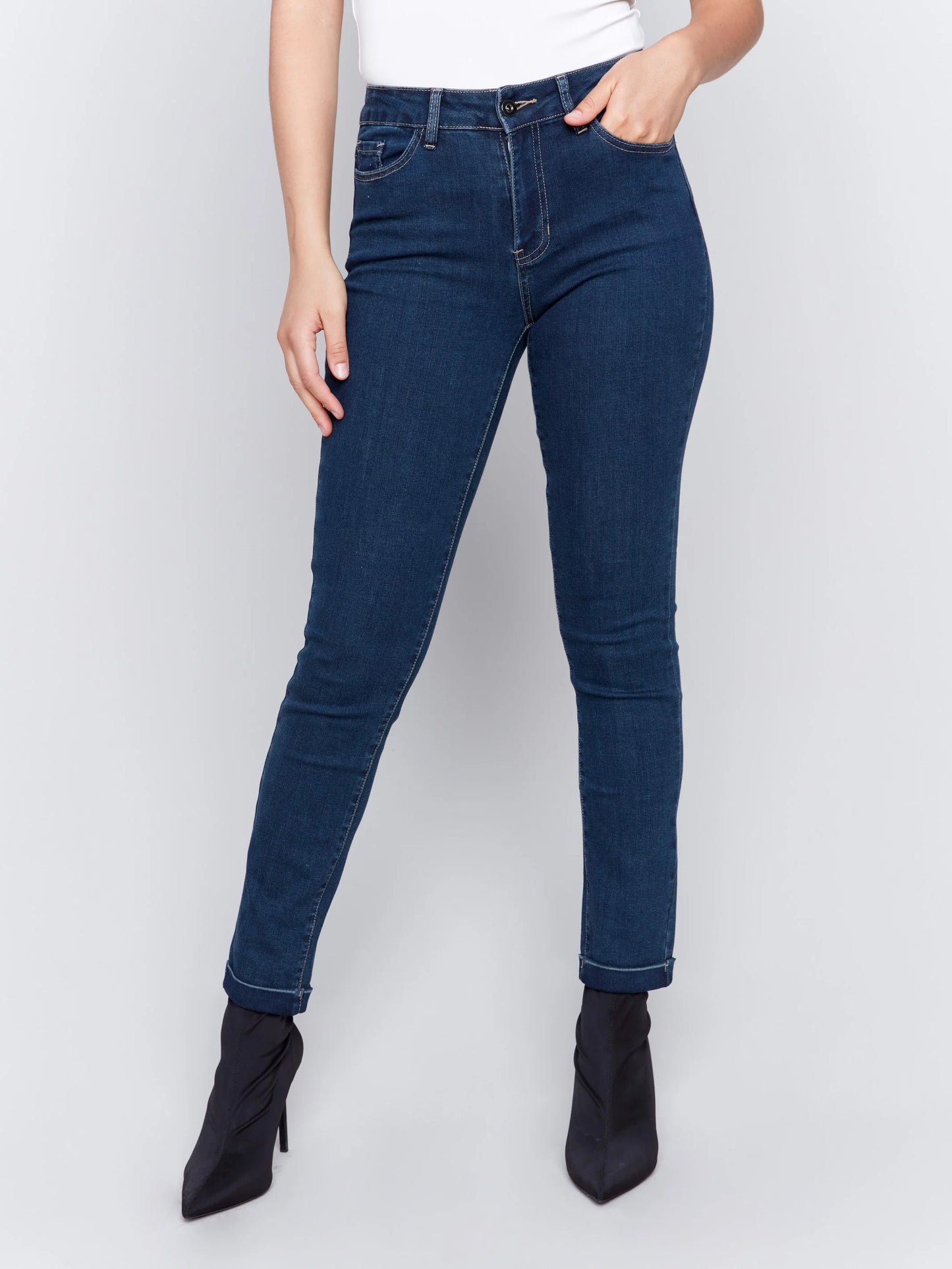 C.B C5309X Cuffed Hem Jeans