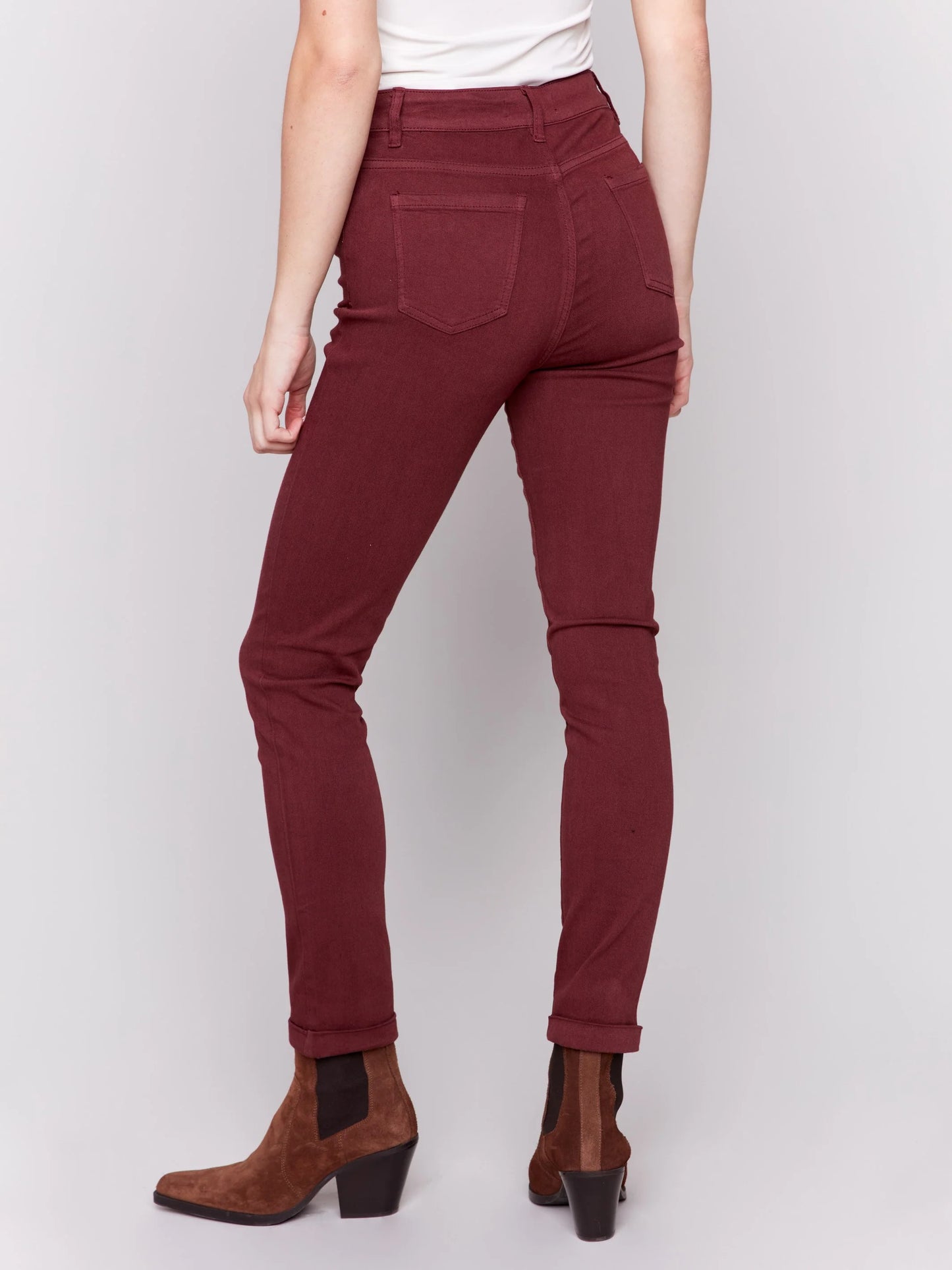 C.B C5309X Cuffed Hem Twill Jeans