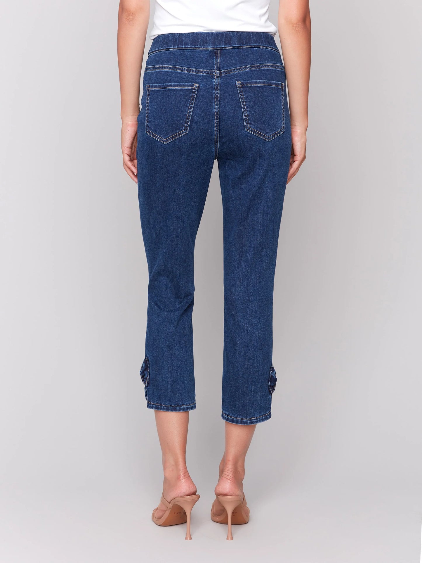 C.B C5333X Pull-on Jeans with Bow Detail